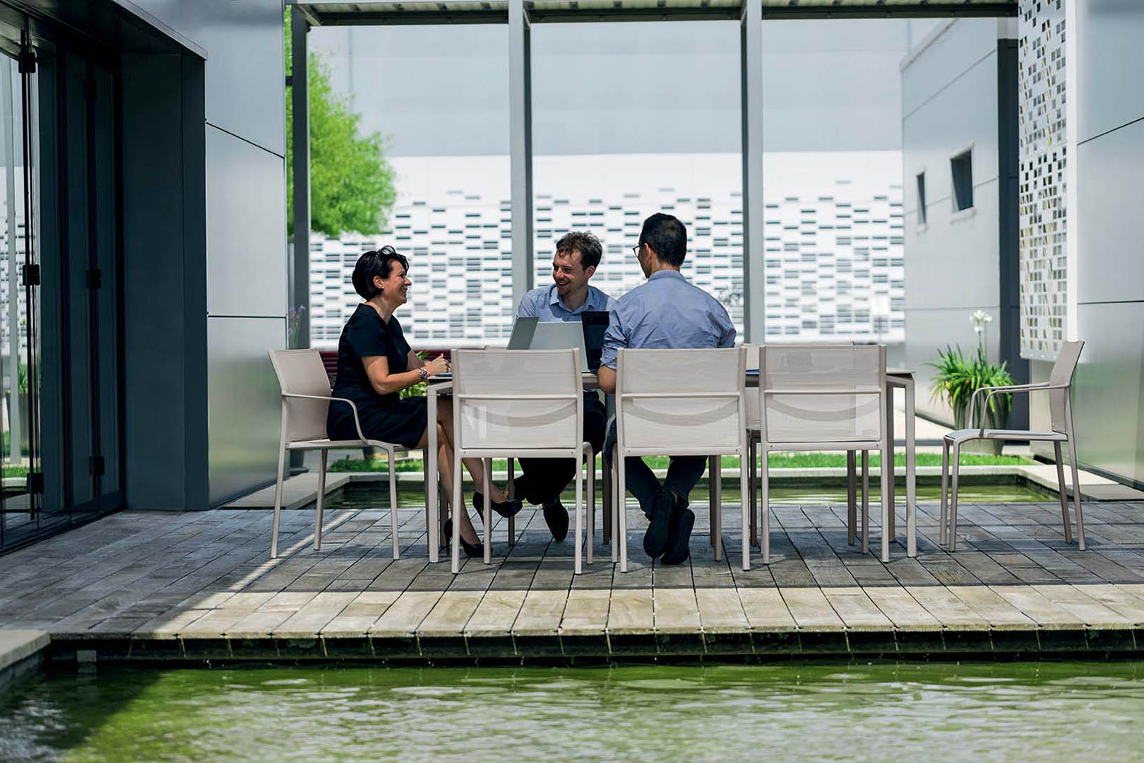 Fermob Calvi Rectangular Dining Table - 1950mm - Clay Grey - Floor Stock