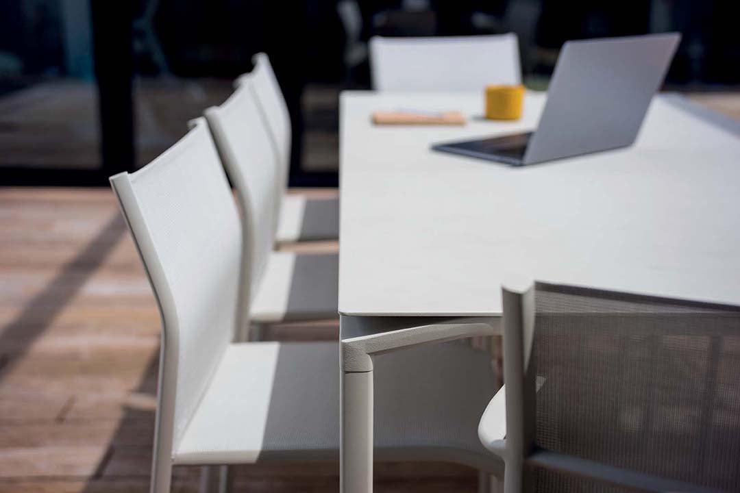 Fermob Calvi Rectangular Dining Table - 1950mm - Clay Grey - Floor Stock