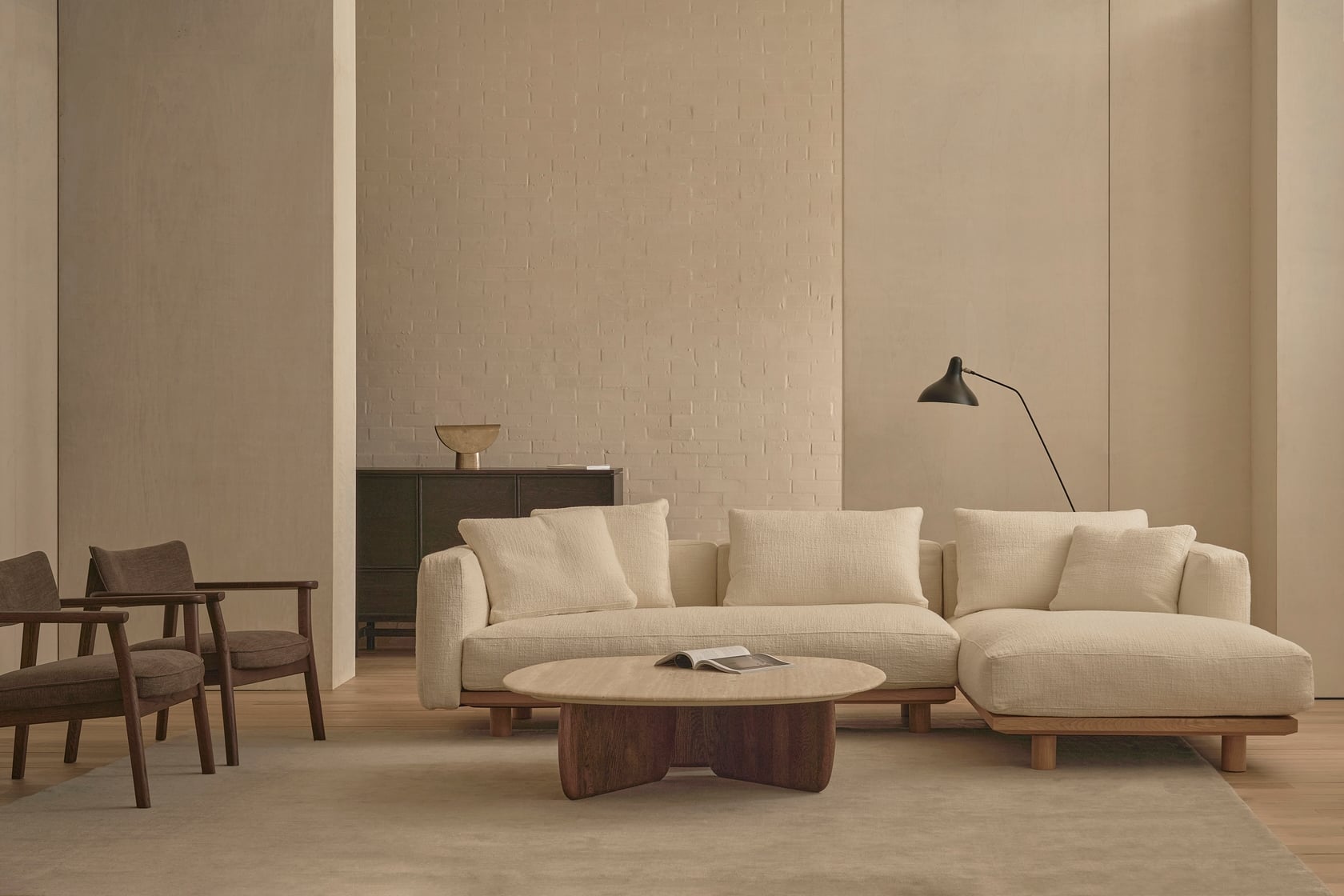 Islet V4 L Shape Sofa - Sandstone-Alba 007 - Floor Stock