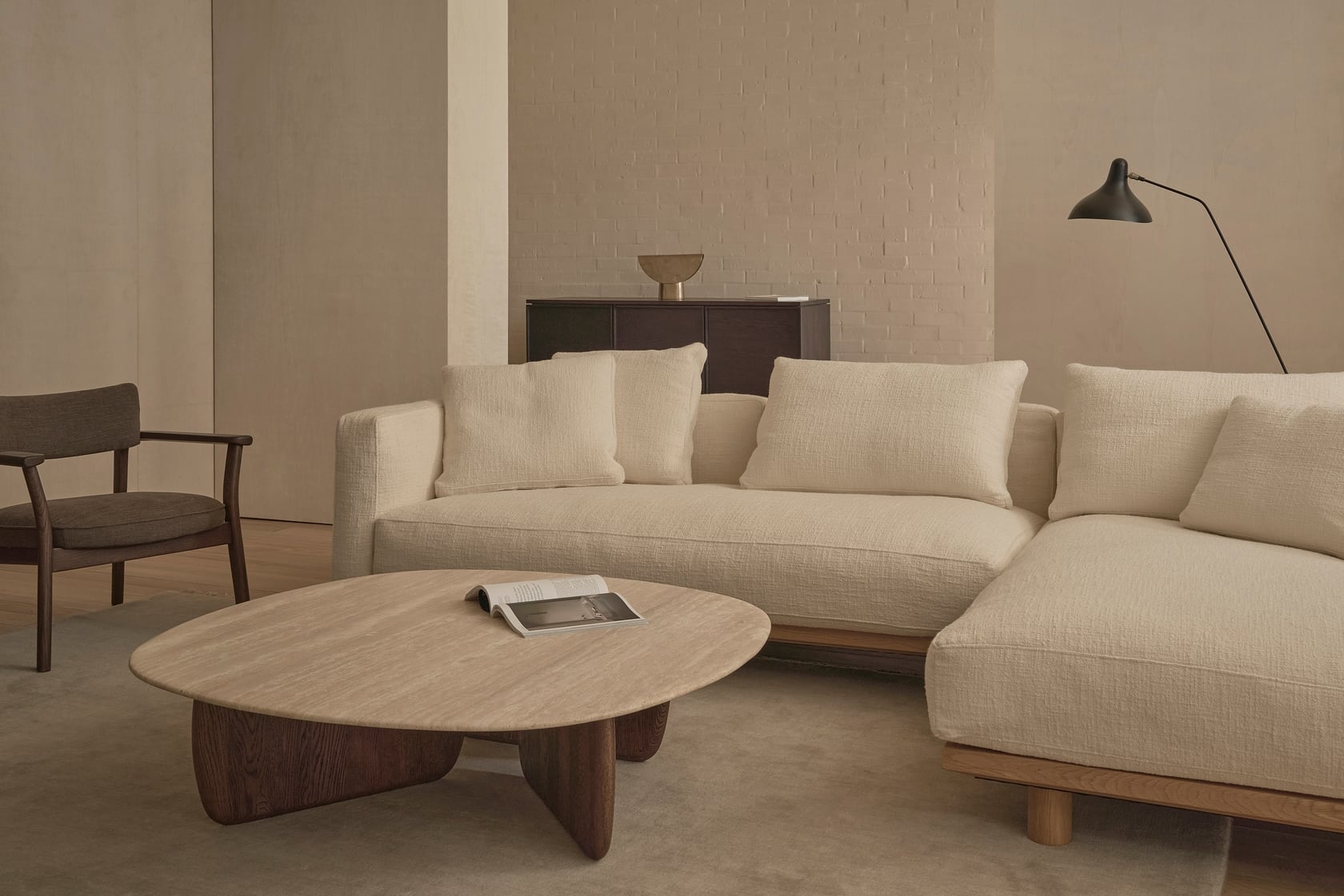Islet V4 L Shape Sofa - Sandstone-Alba 007 - Floor Stock