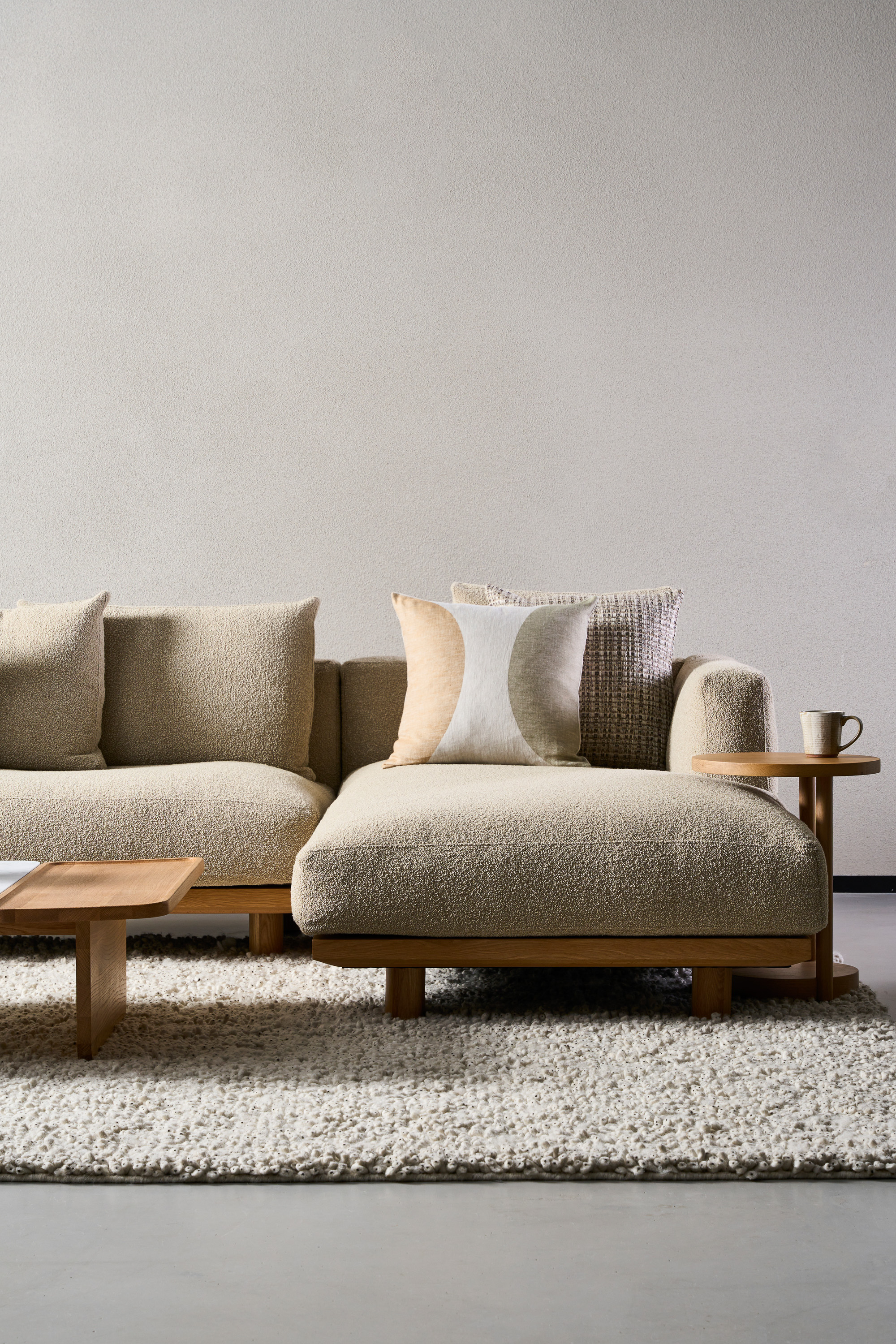 Islet V4 L Shape Sofa - Sandstone-Alba 007 - Floor Stock