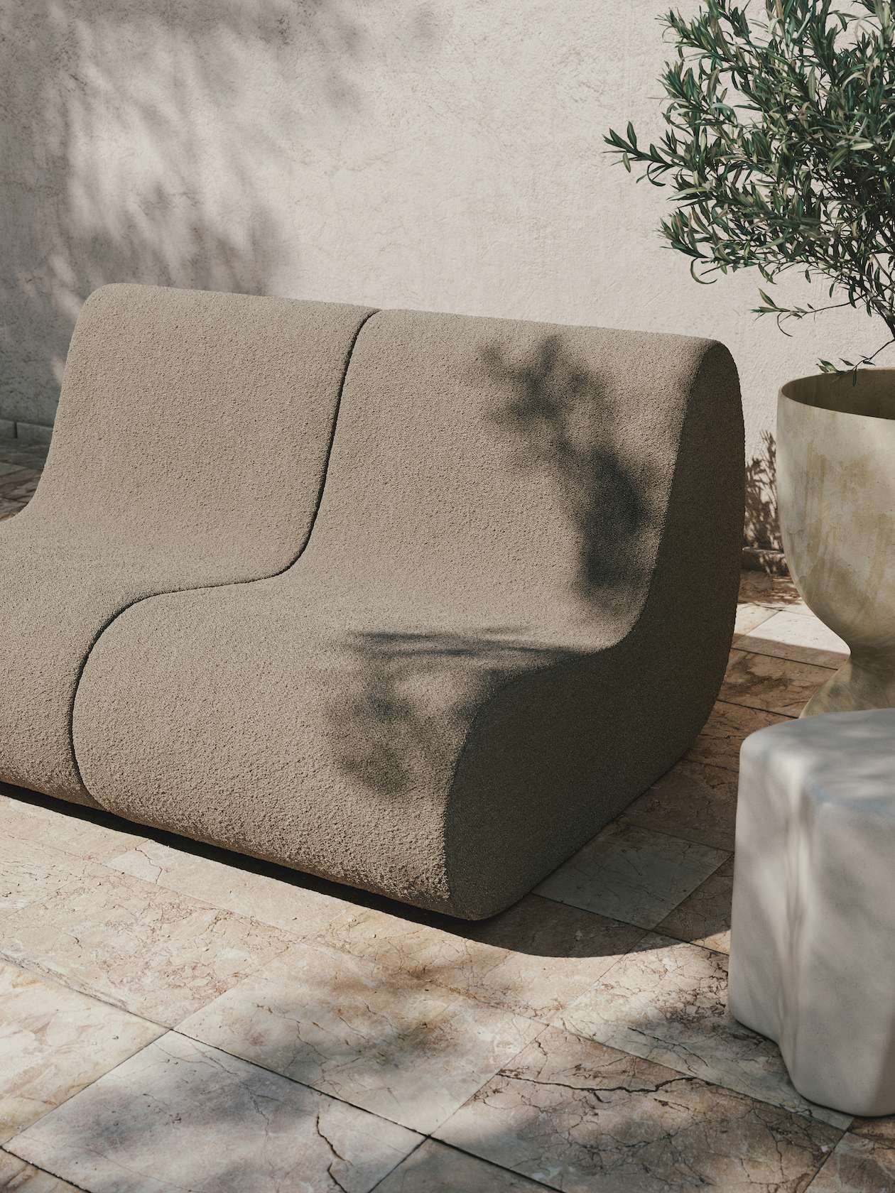 Rouli Center Pure Boucle Module - Sand - Floor Stock