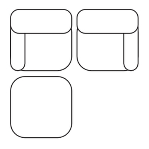 2 Seater Sofa with Footstool