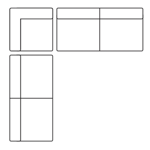 5 Seater L Shape Corner Sofa