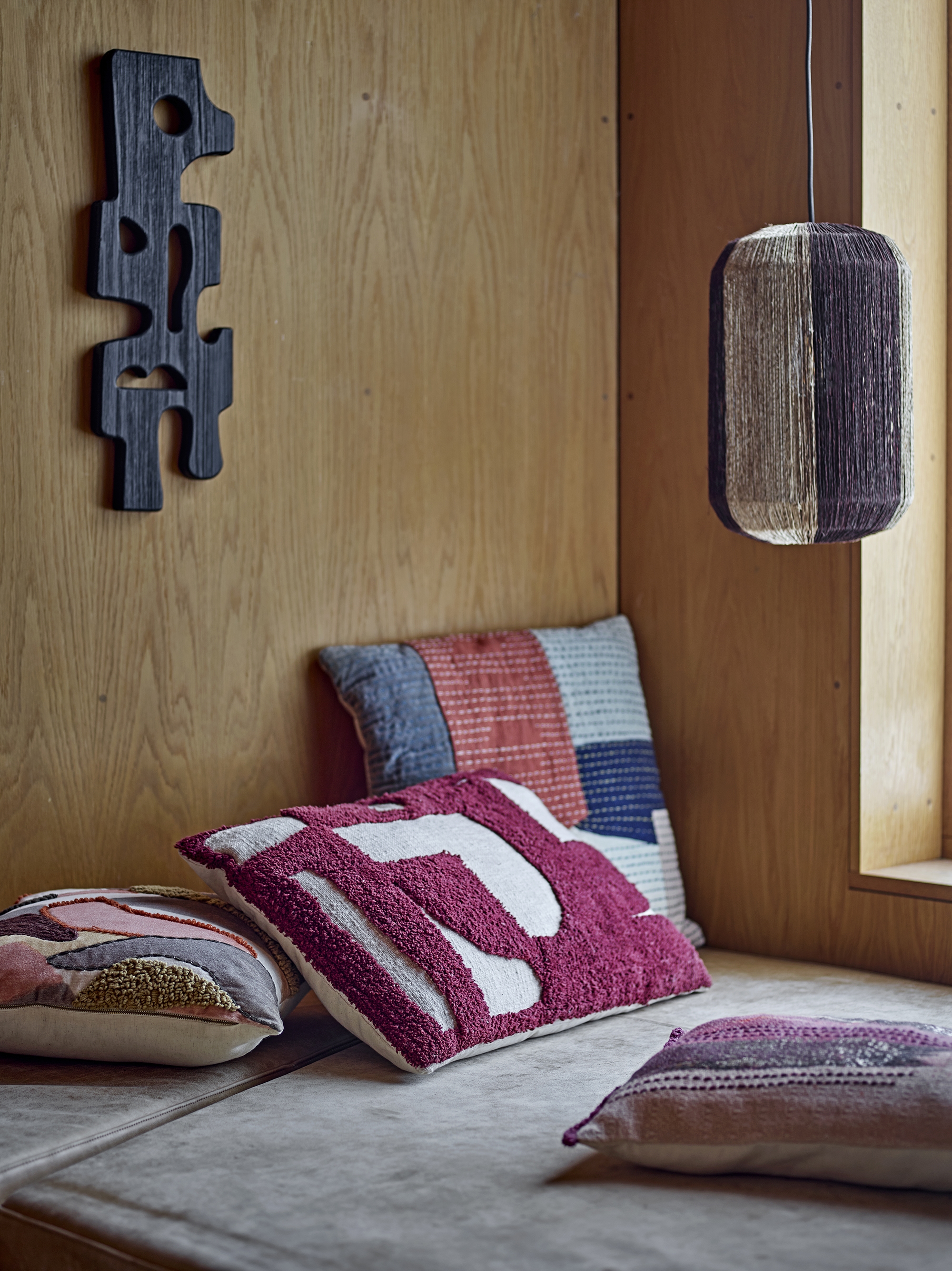 Olica Cotton Cushion - Red