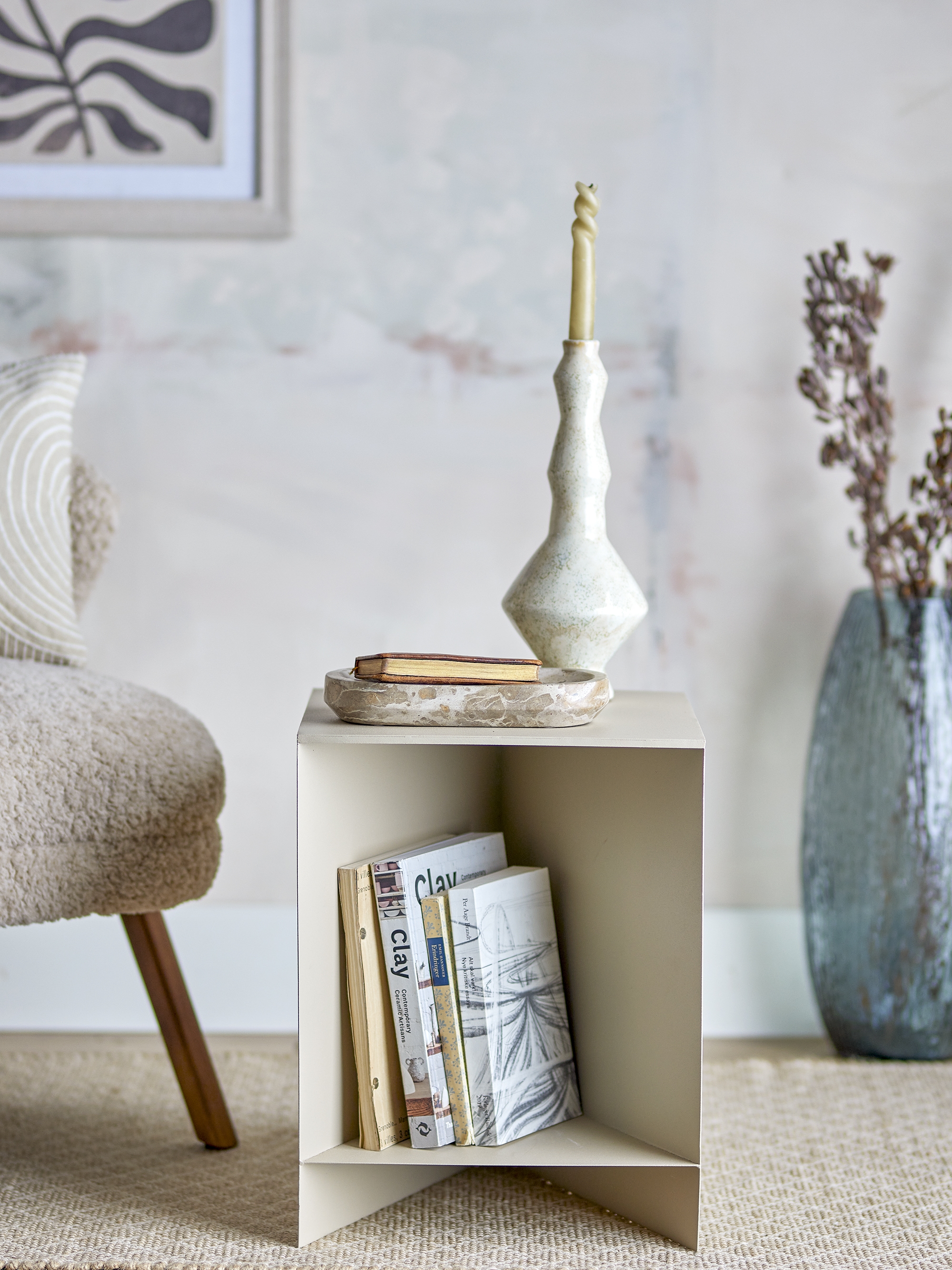 Tasha Metal Side Table - Nature