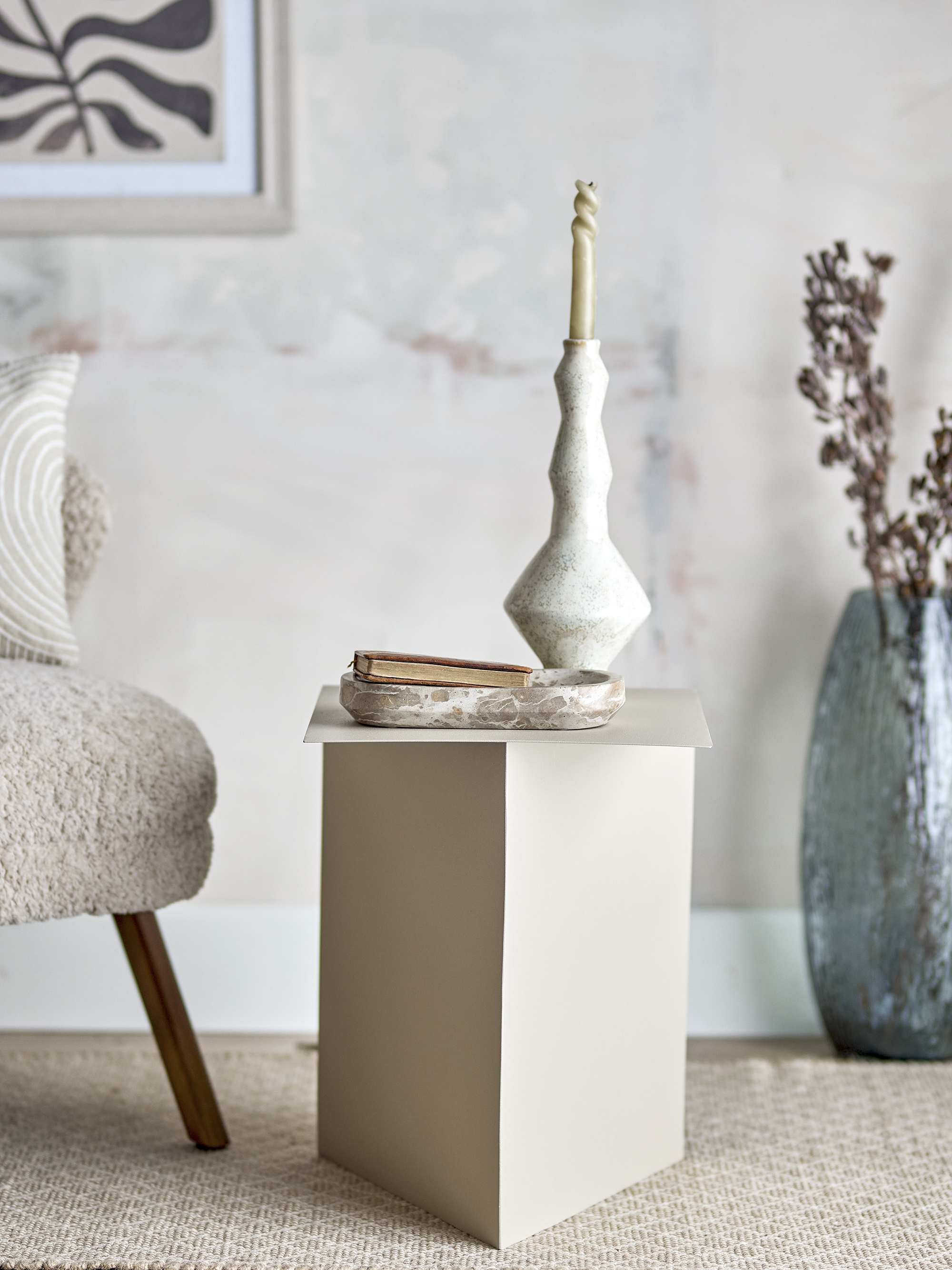 Tasha Metal Side Table - Nature