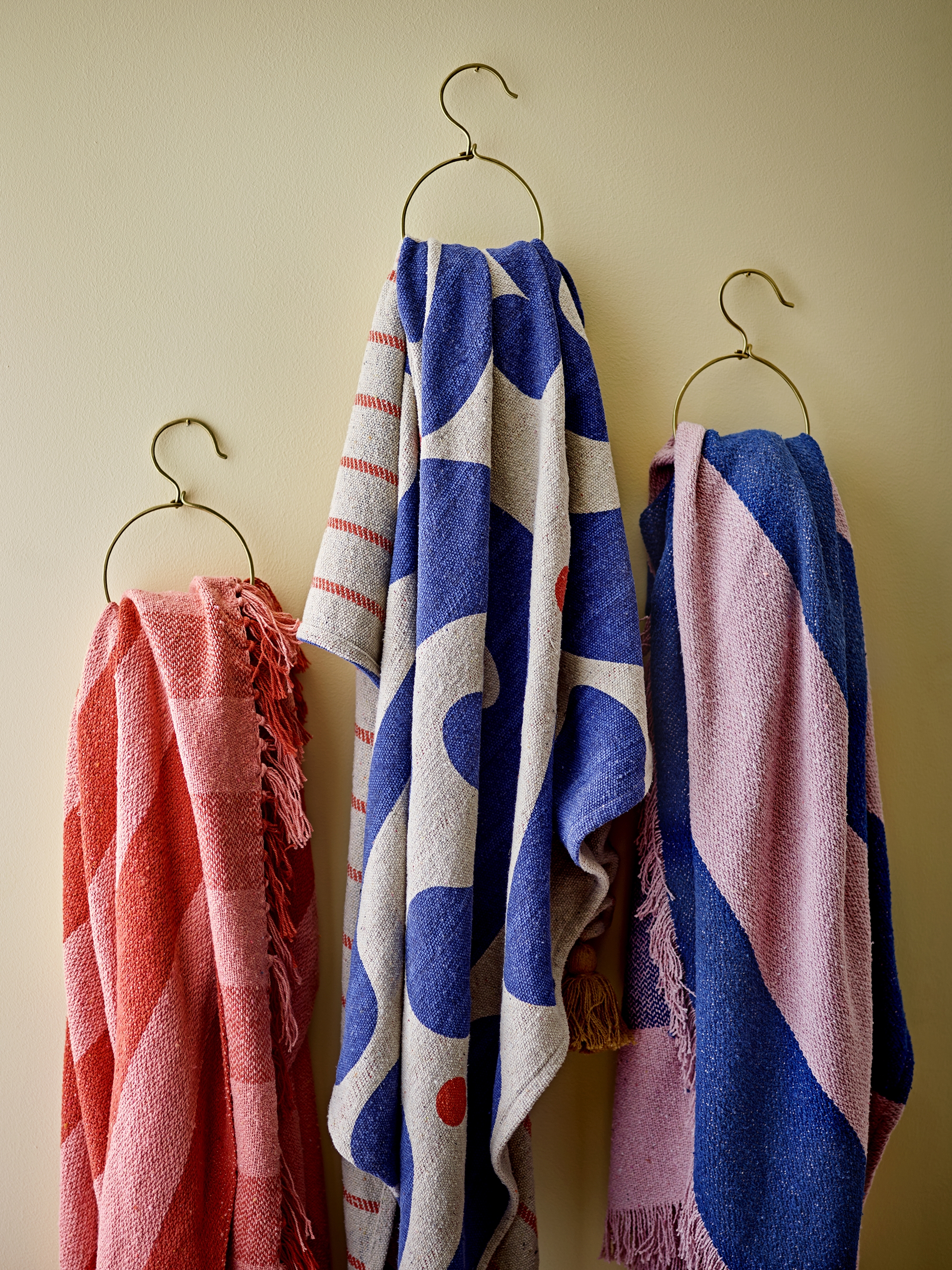 Cadeo Recycled Cotton Throw - Blue