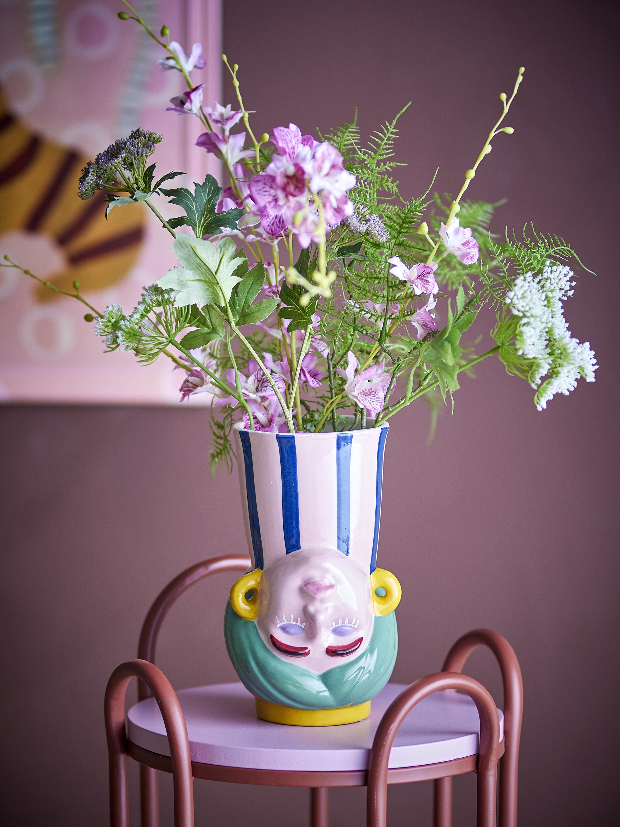 Miss Jody Stoneware Vase - Multi