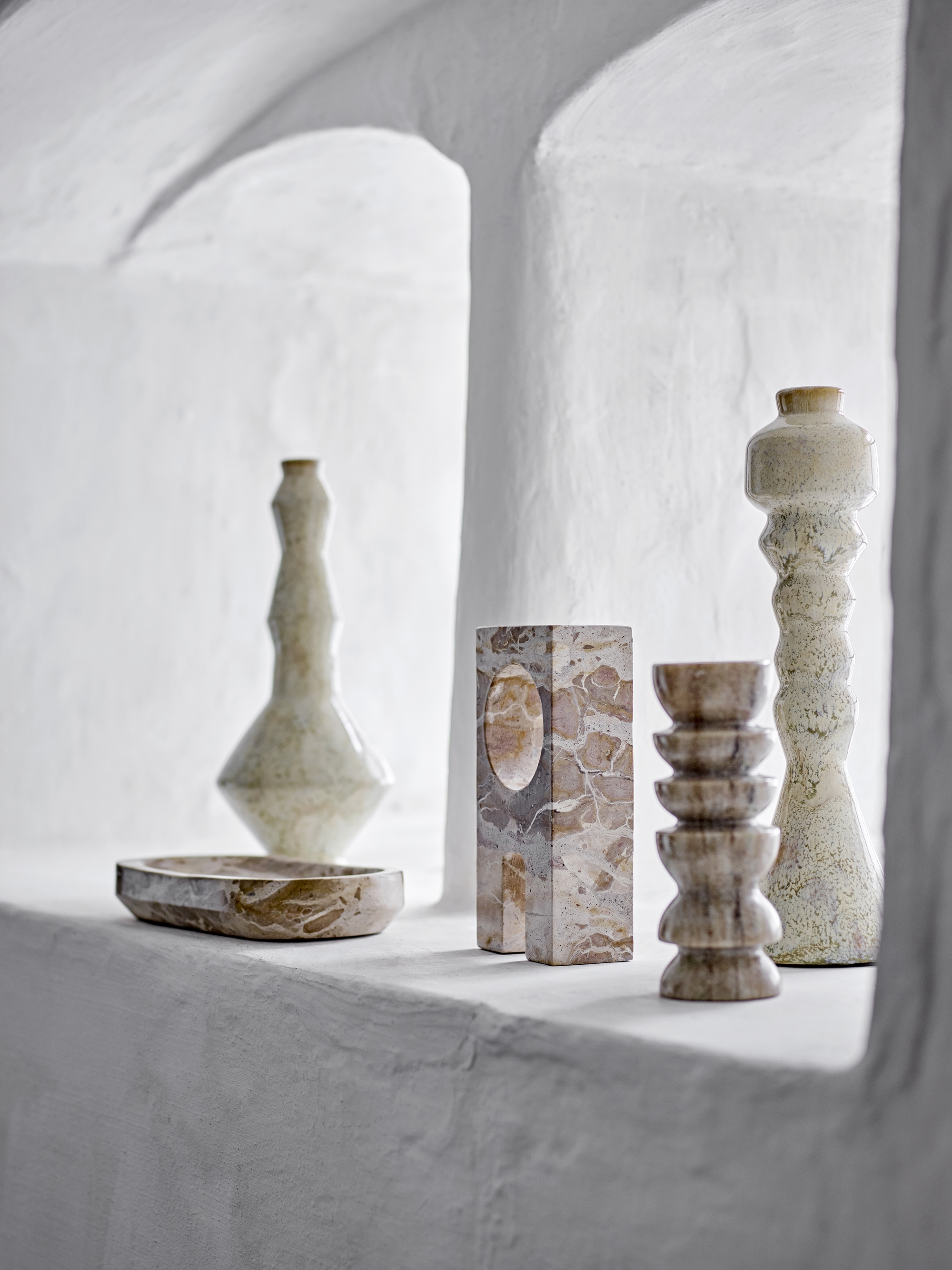 Tasya Marble Votive - Nature