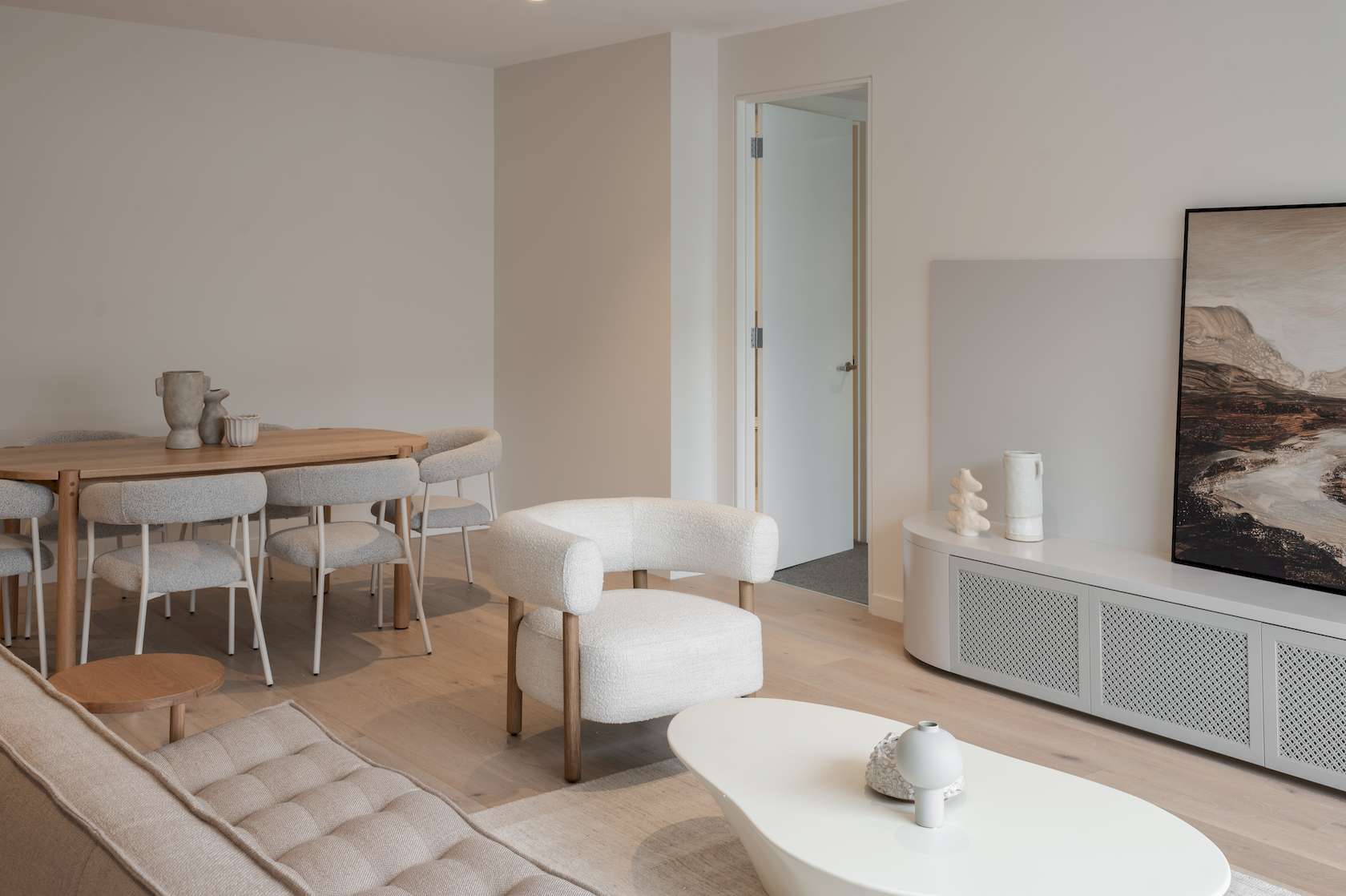 Cove Oval Dining Table - 1800mm - Light Oak - Floor Stock