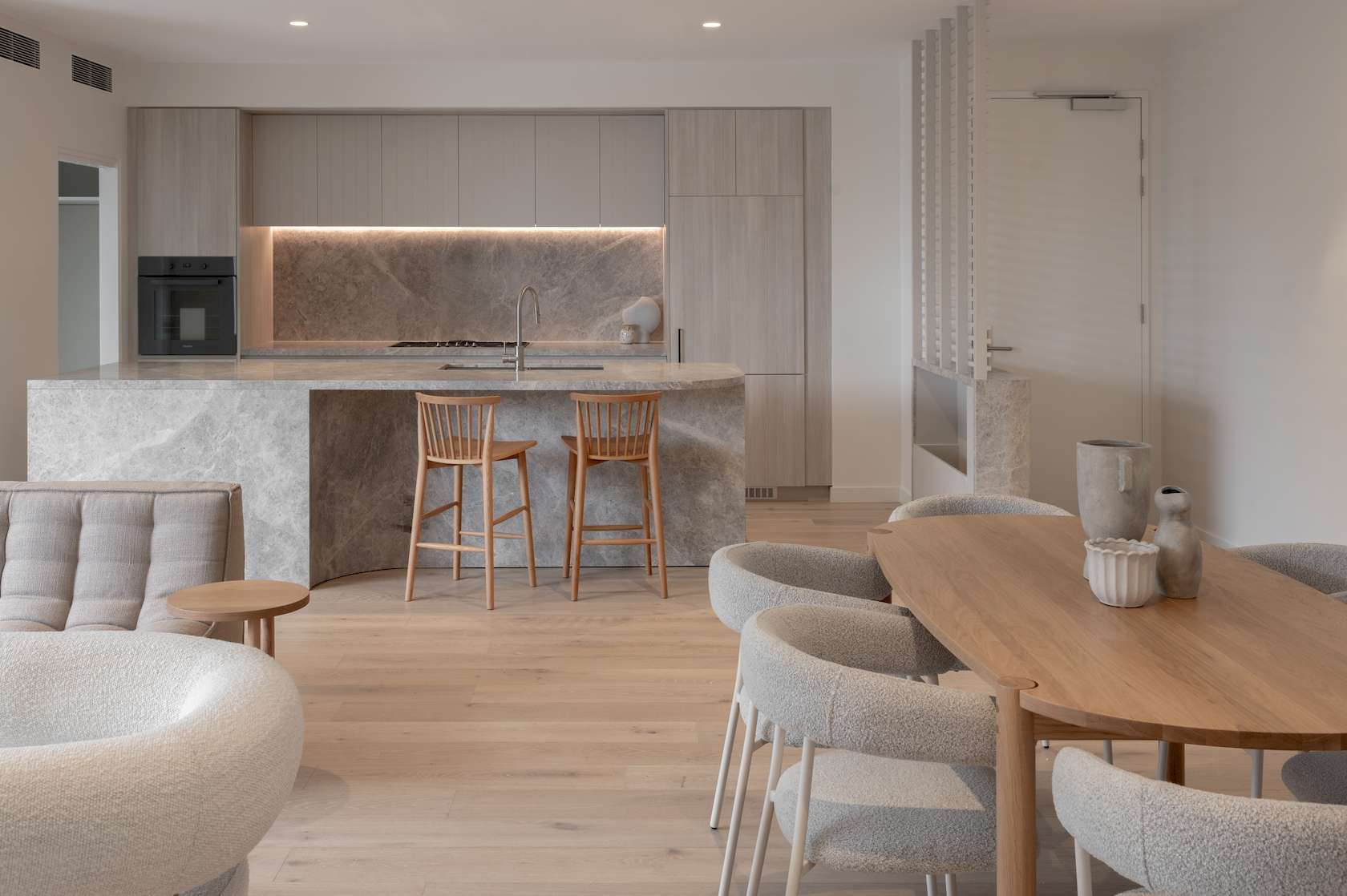 Cove Oval Dining Table - 1800mm - Light Oak - Floor Stock