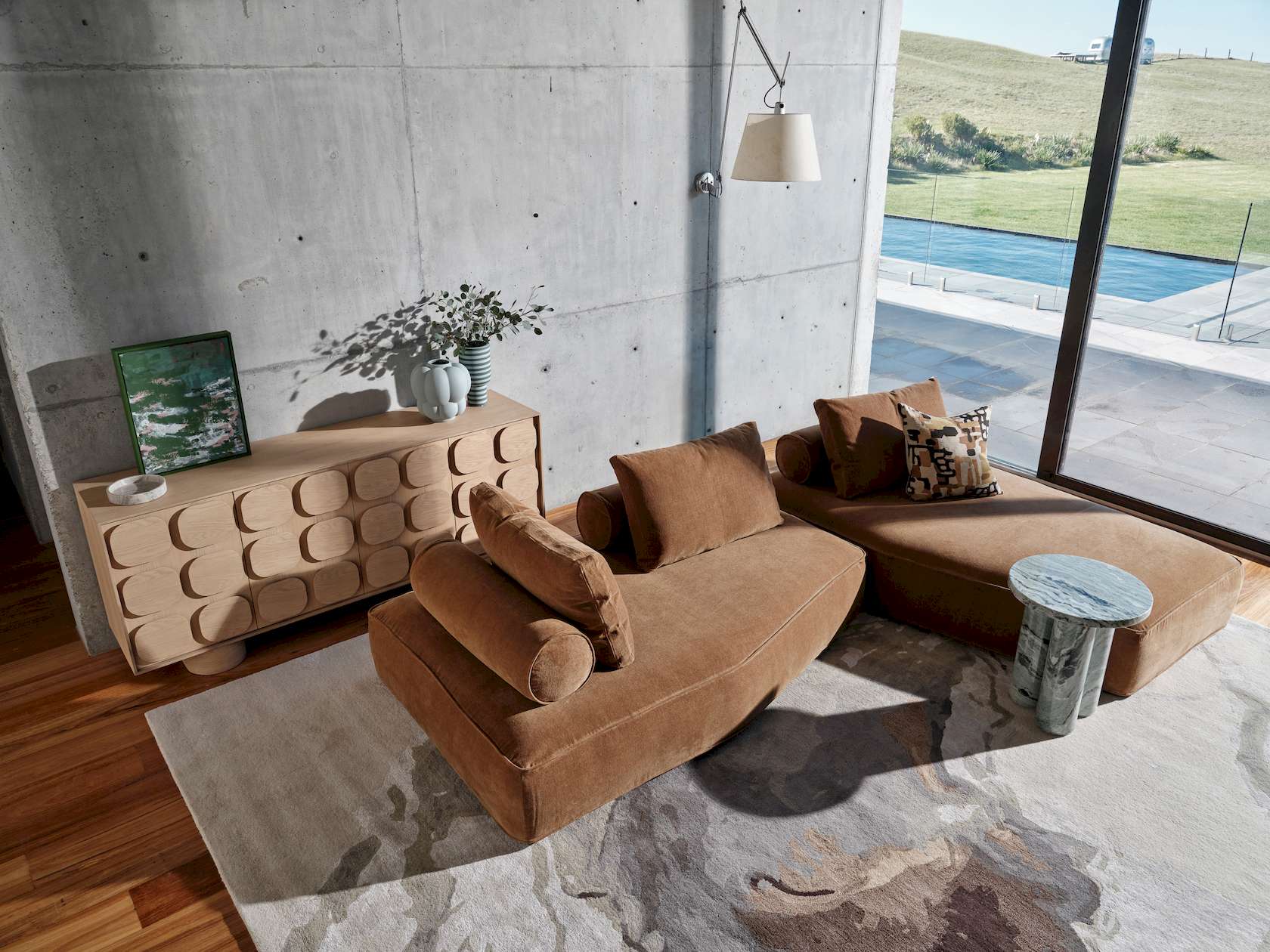 Vale Rug - 250x350cm - Sandstone - Floor Stock