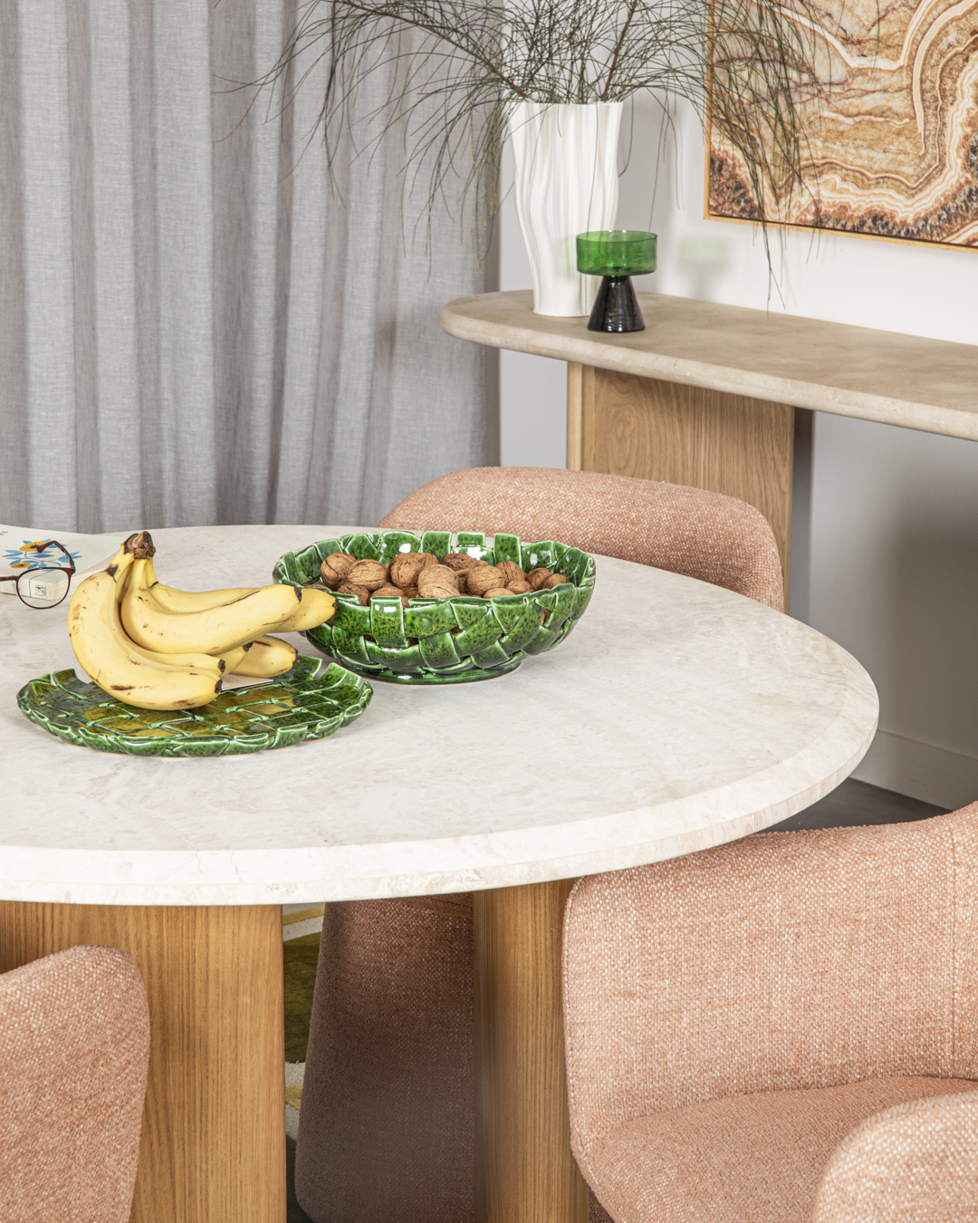 Lagoon Travertine Dining Table - Floor Stock