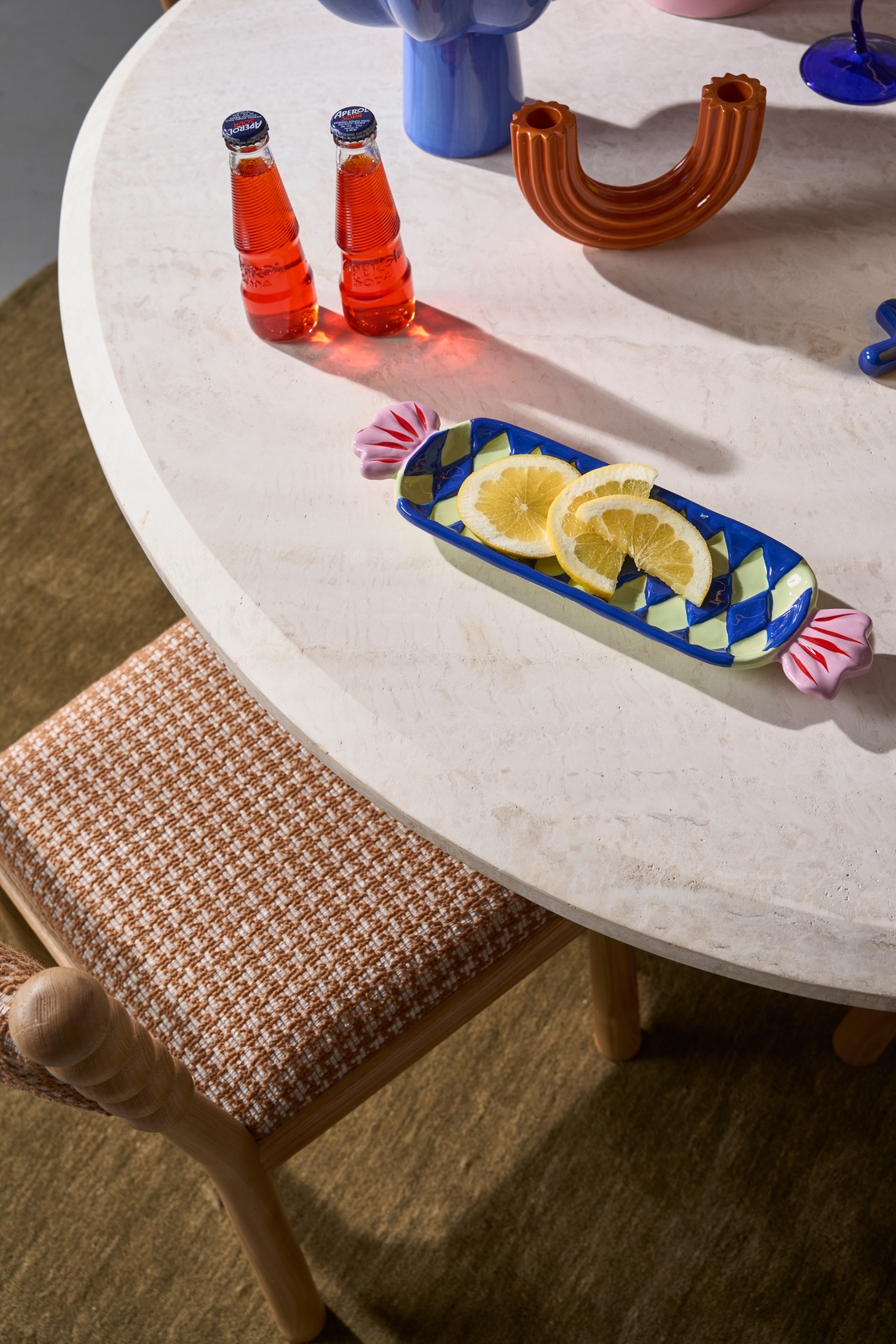 Lagoon Travertine Dining Table - Floor Stock