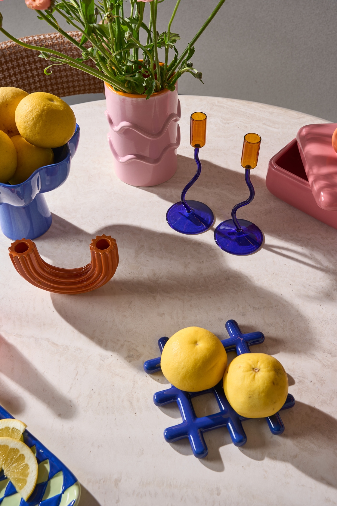 Lagoon Travertine Dining Table - Floor Stock