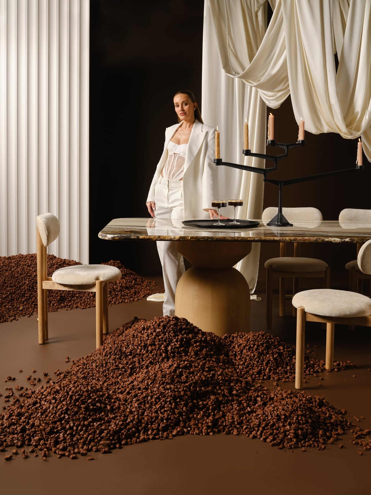 Tiramisu Dining Chair - Biscuit - Floor Stock