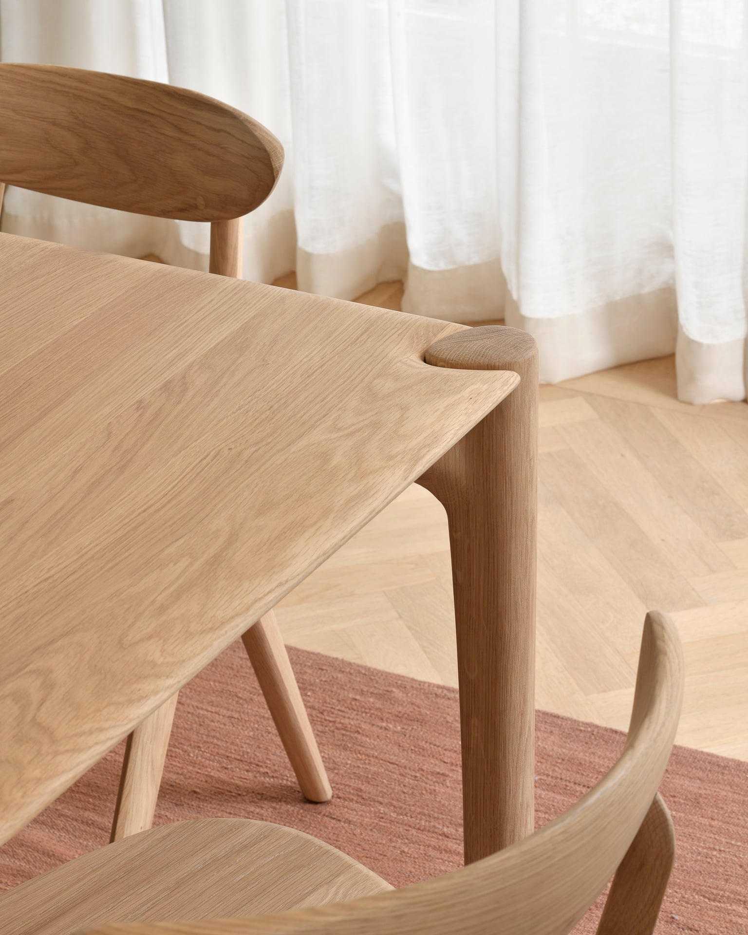Ethnicraft Oak PI Dining Table - 1600mm - Natural Oak - Floor Stock