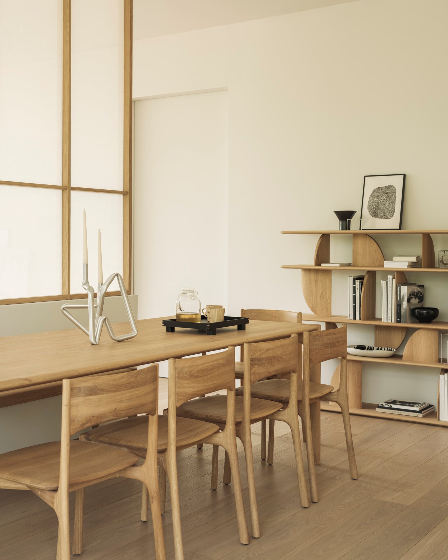 Ethnicraft Oak PI Dining Table - 1600mm - Natural Oak - Floor Stock
