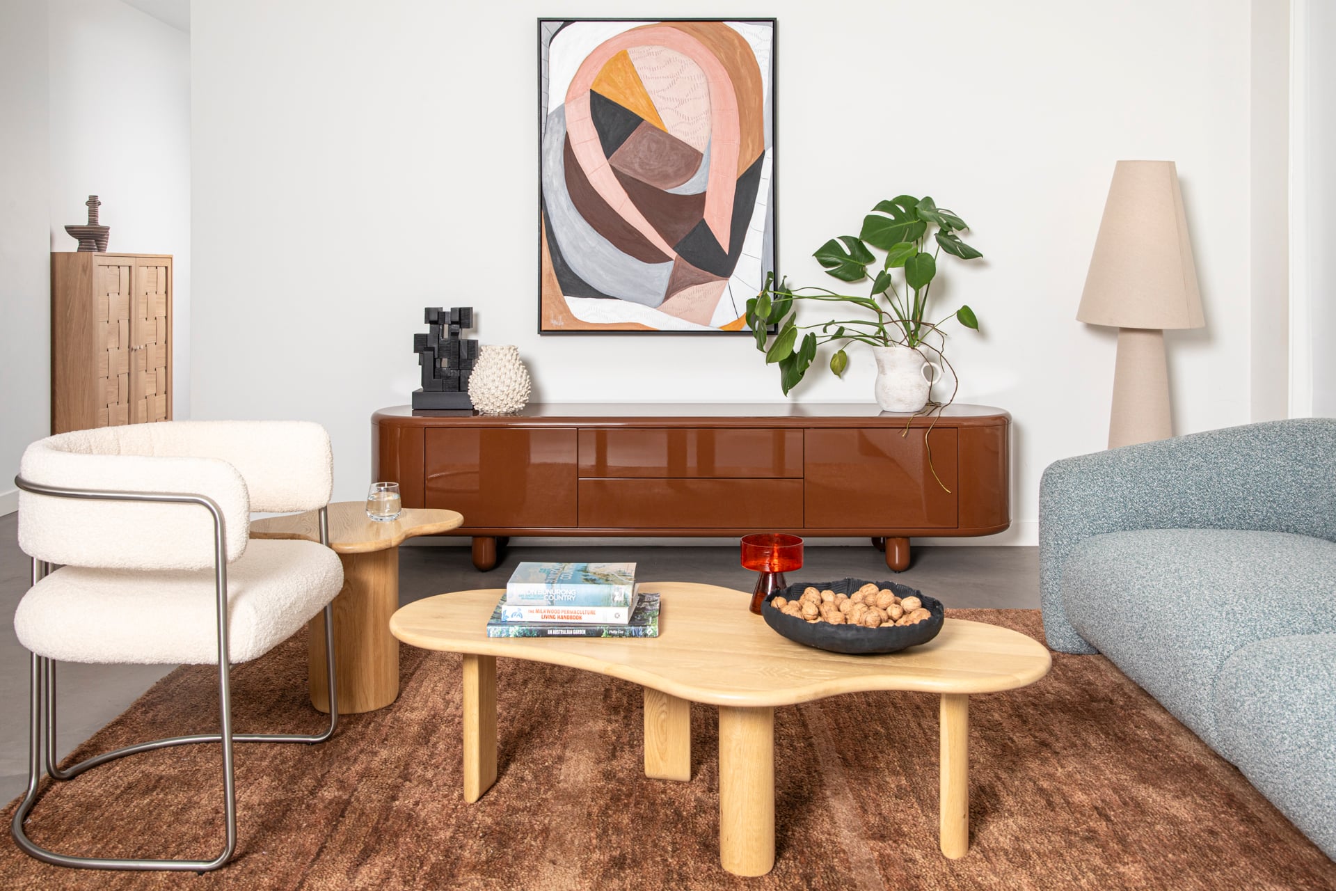 Cedar Coffee Table - White Oak - Floor Stock