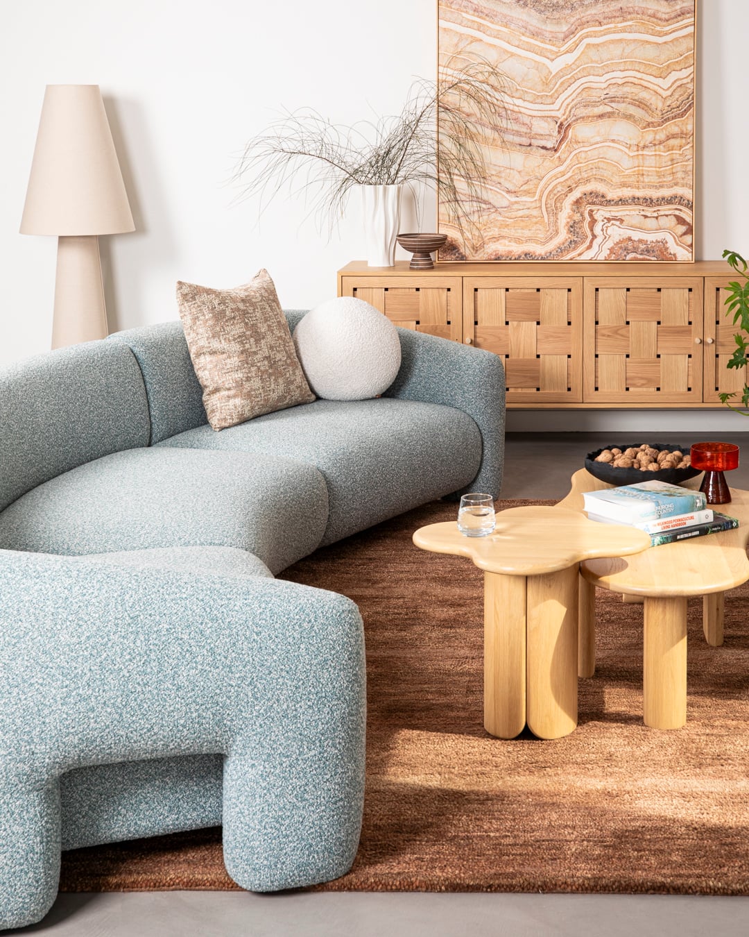Cedar Coffee Table - White Oak - Floor Stock