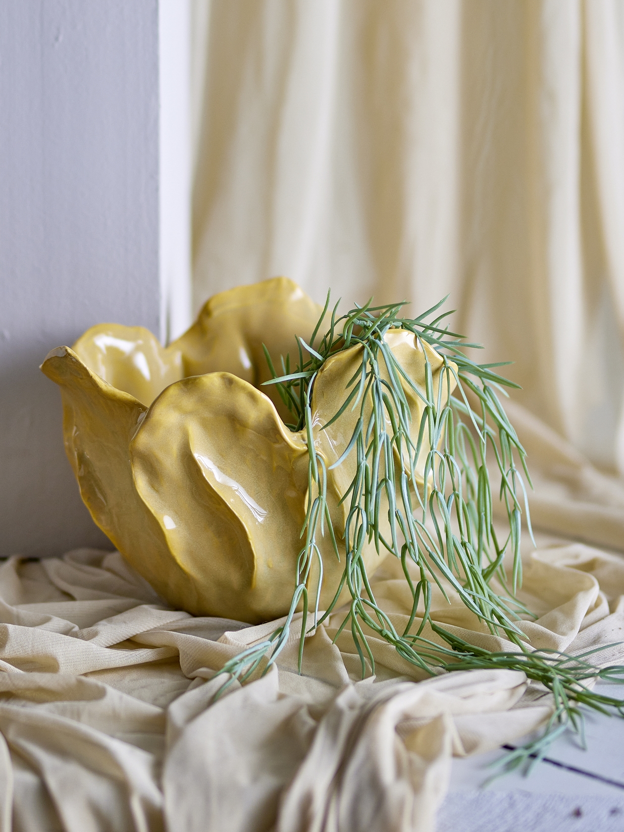 Bastien Stoneware Bowl - Yellow