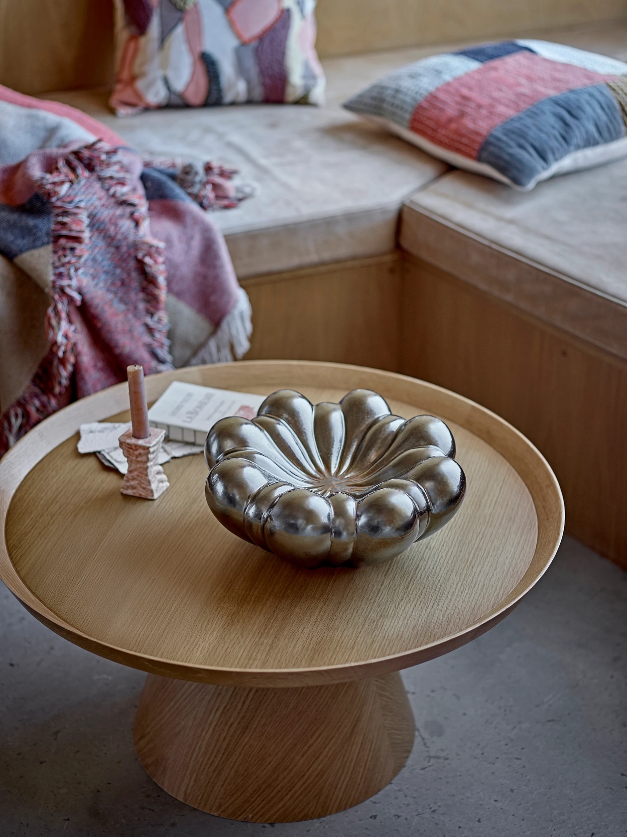 Sheeran Stoneware Bowl - Silver