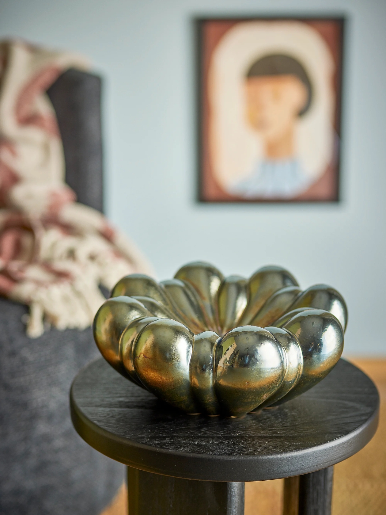 Sheeran Stoneware Bowl - Silver