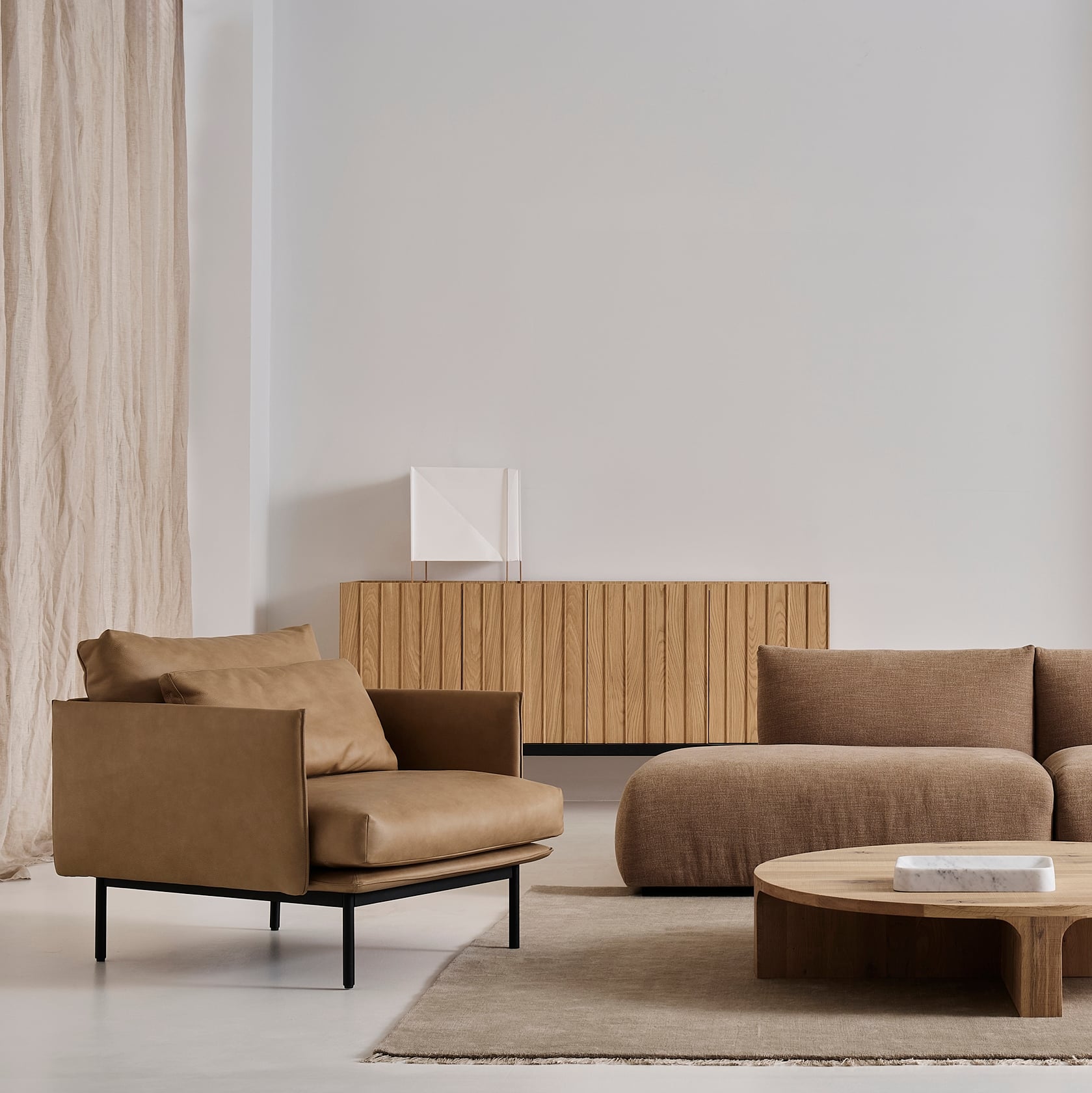 Stoic Semi-Circle Timber Coffee Table