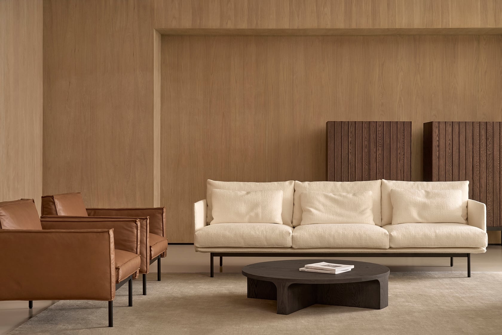 Stoic Semi-Circle Timber Coffee Table