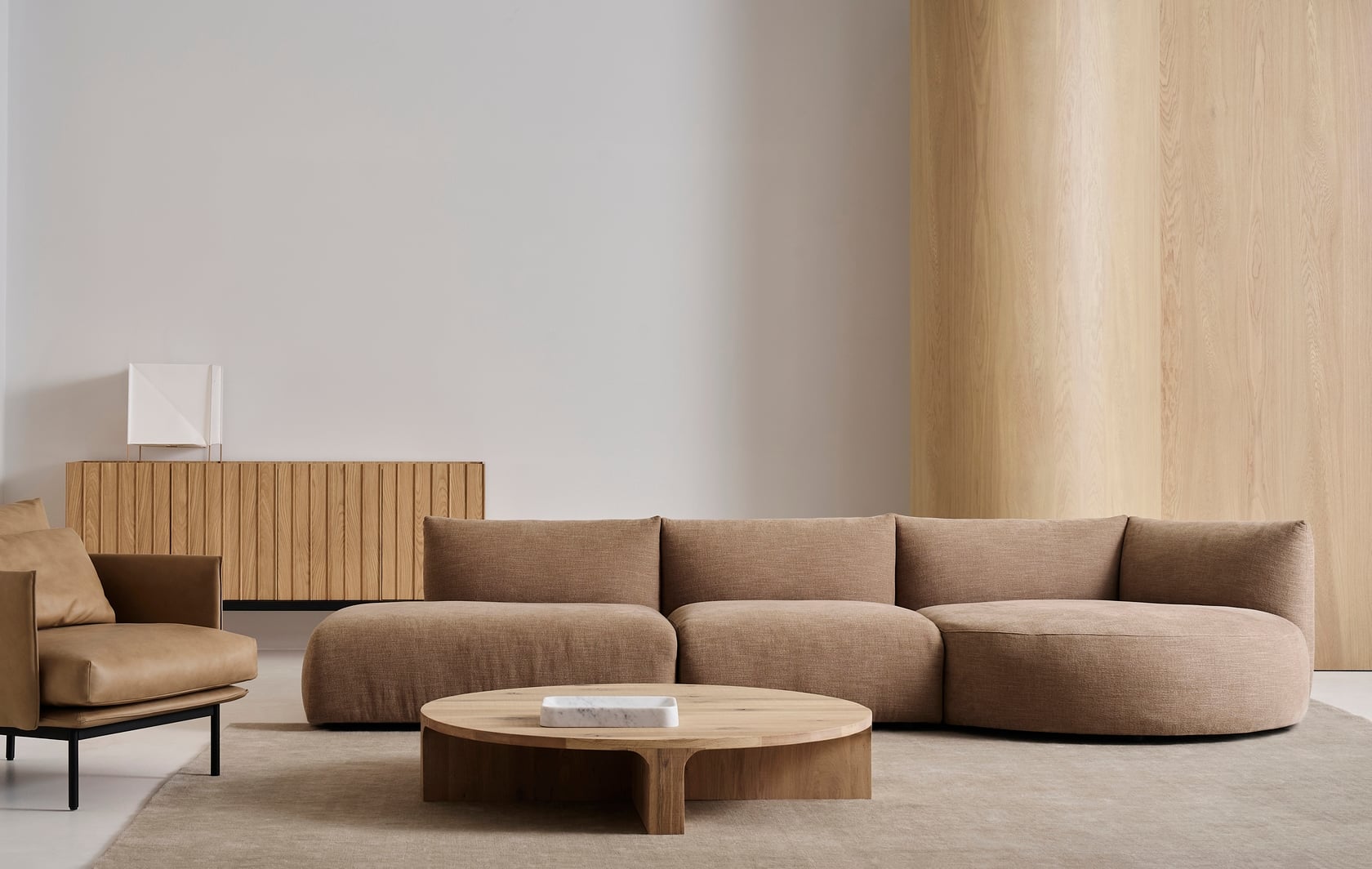 Stoic Semi-Circle Timber Coffee Table