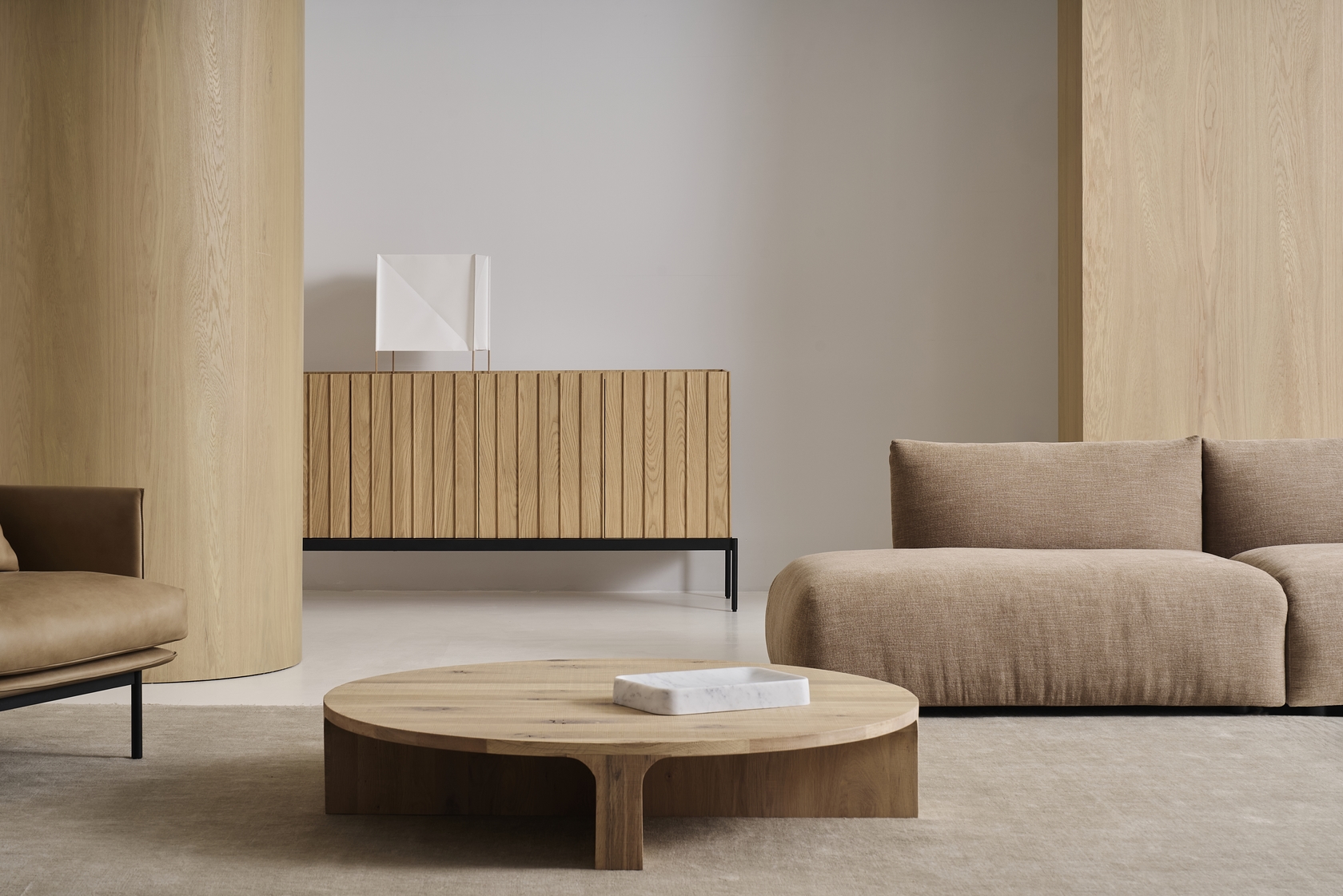 Stoic Semi-Circle Timber Coffee Table