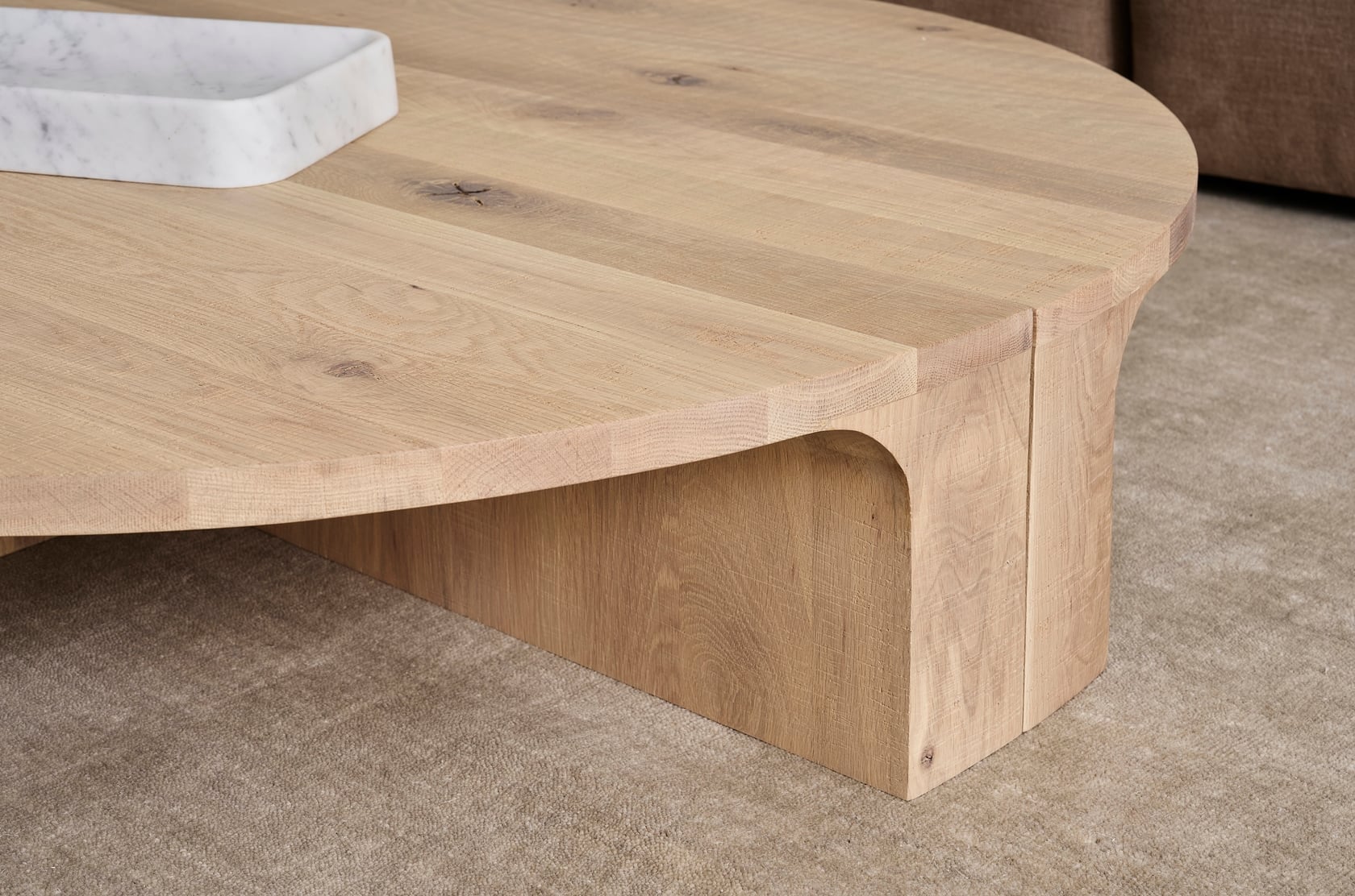 Stoic Semi-Circle Timber Coffee Table