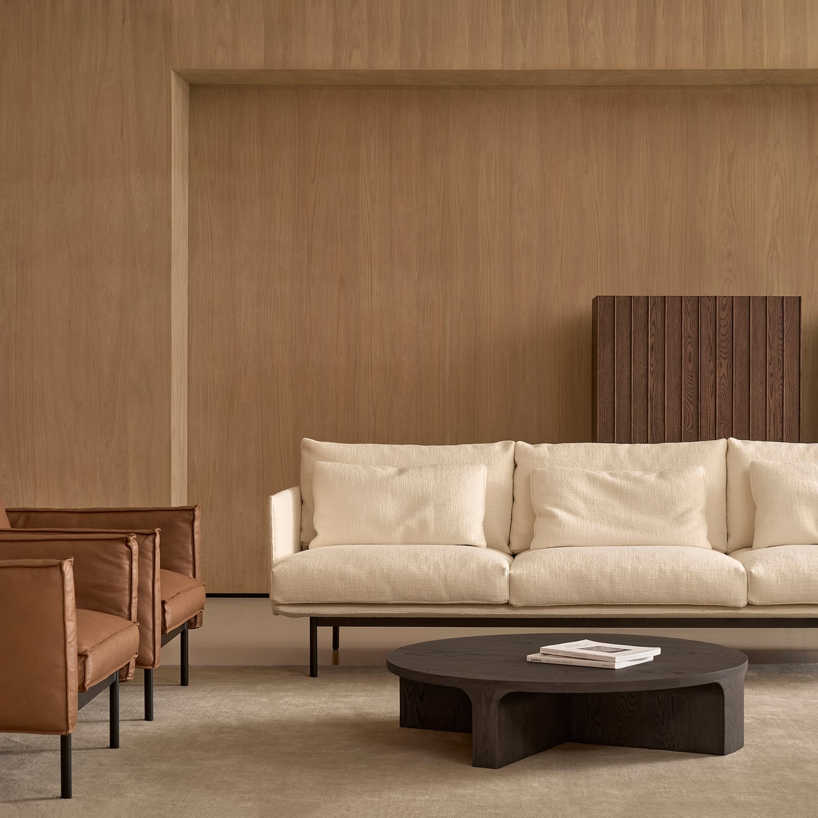 Stoic Semi-Circle Timber Coffee Table