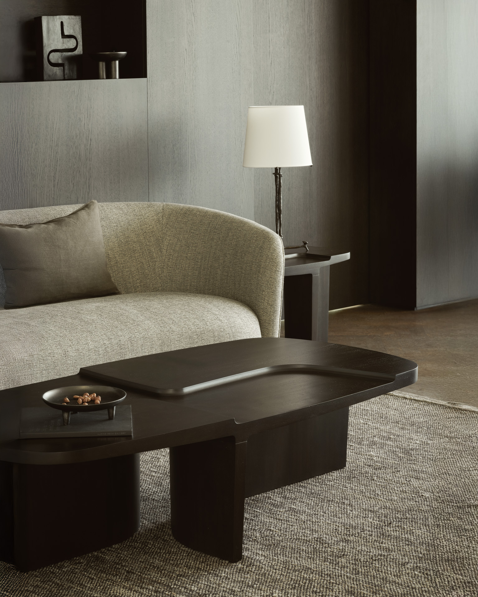 Ethnicraft Mahogany Brutalist Coffee Table