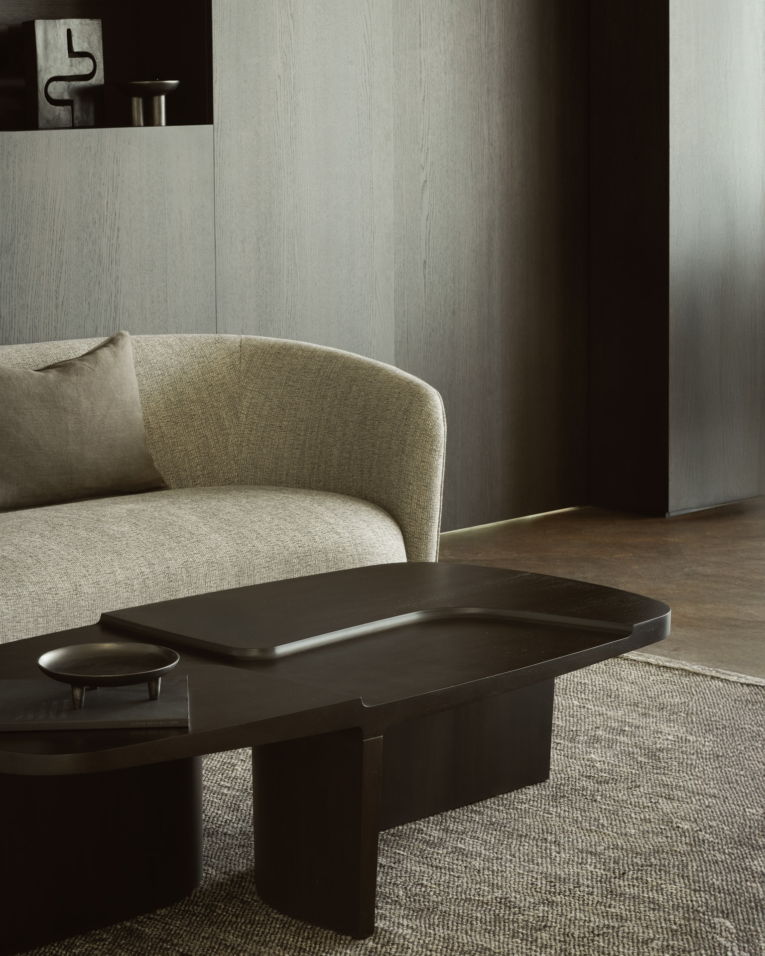 Ethnicraft Mahogany Brutalist Coffee Table