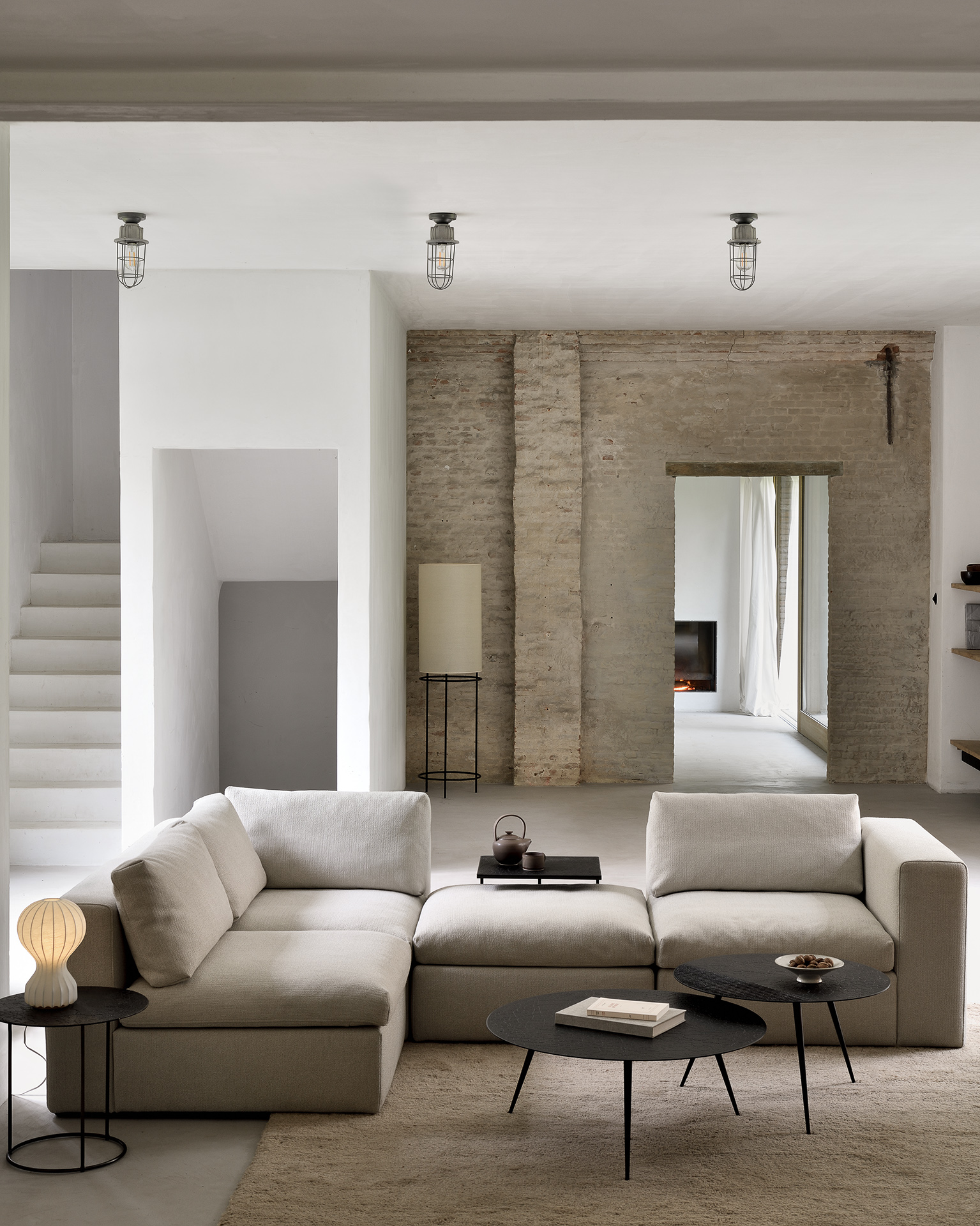 Ethnicraft Minerals Triptic Side Table