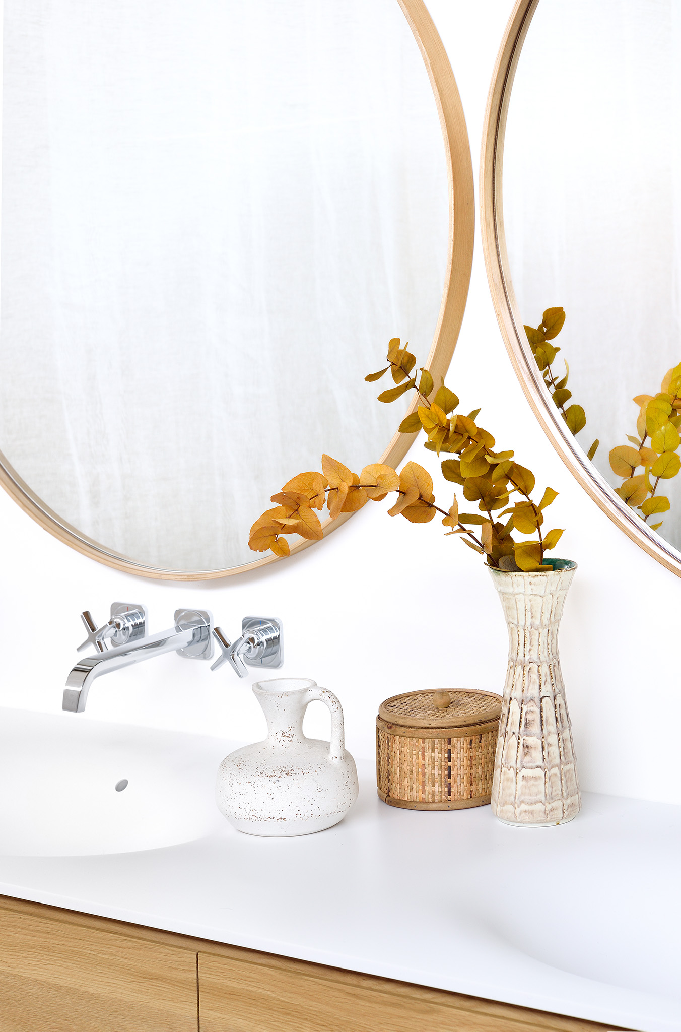 Ethnicraft Oak Layers Wall Mirror