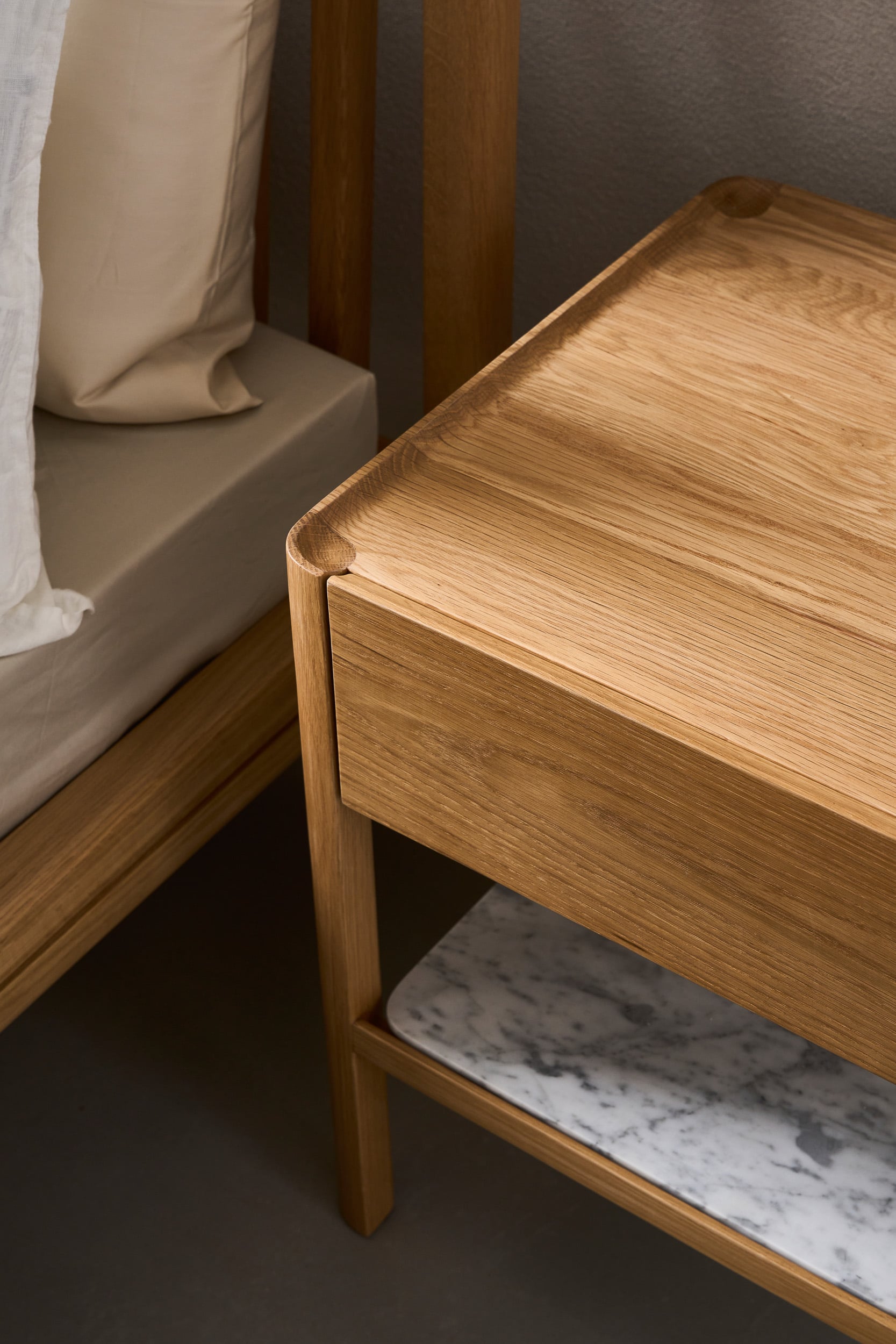 Tye Small Marble Nightstand