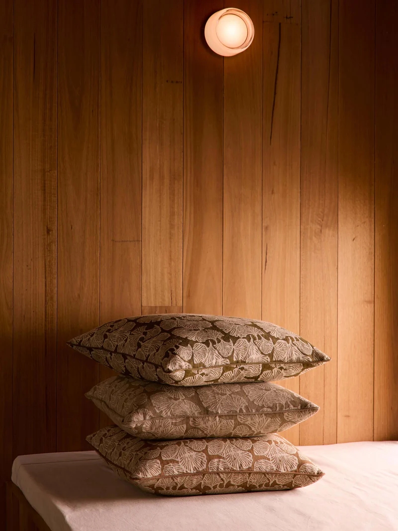 Ginkgo Linen Cushion