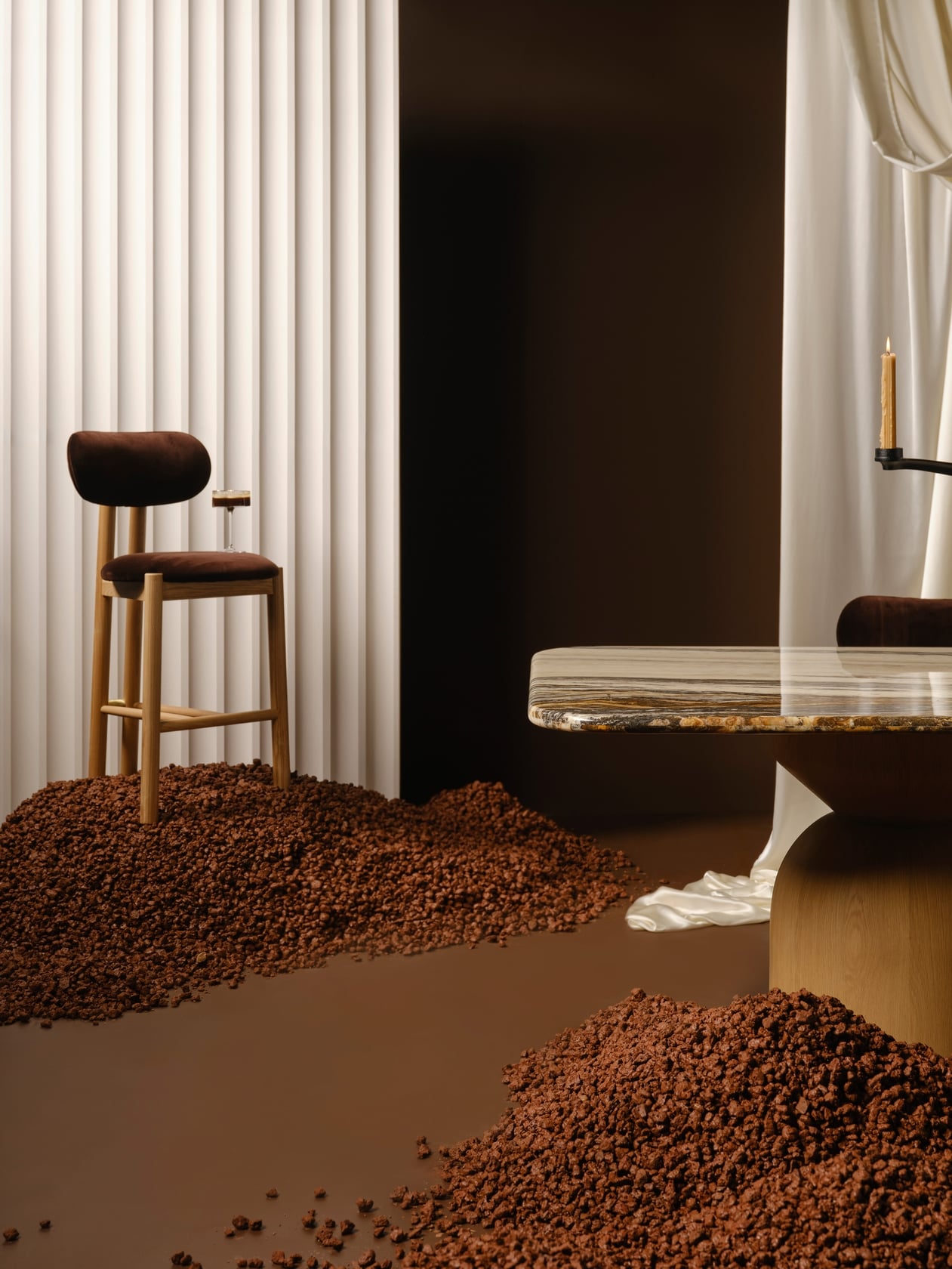 Tiramisu Counter Stool - Espresso - Floor Stock