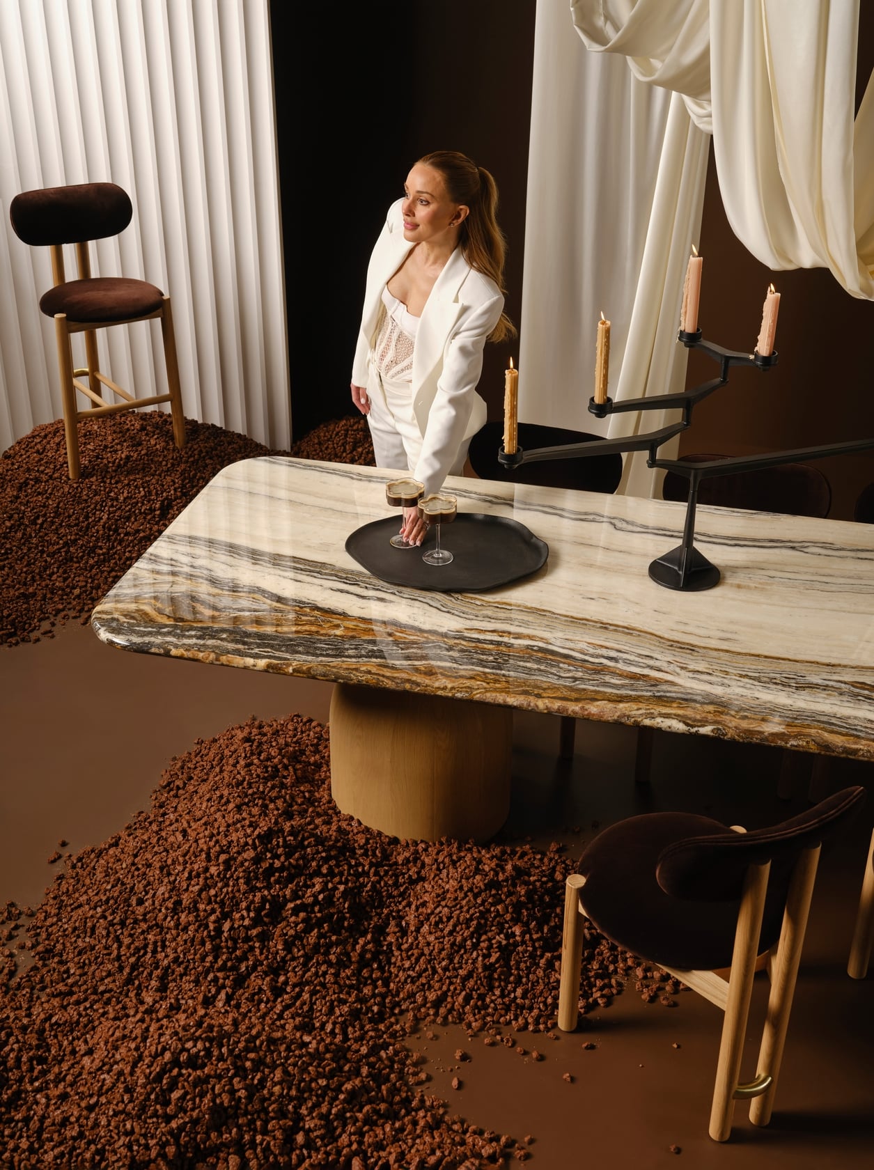 Tiramisu Counter Stool - Espresso - Floor Stock