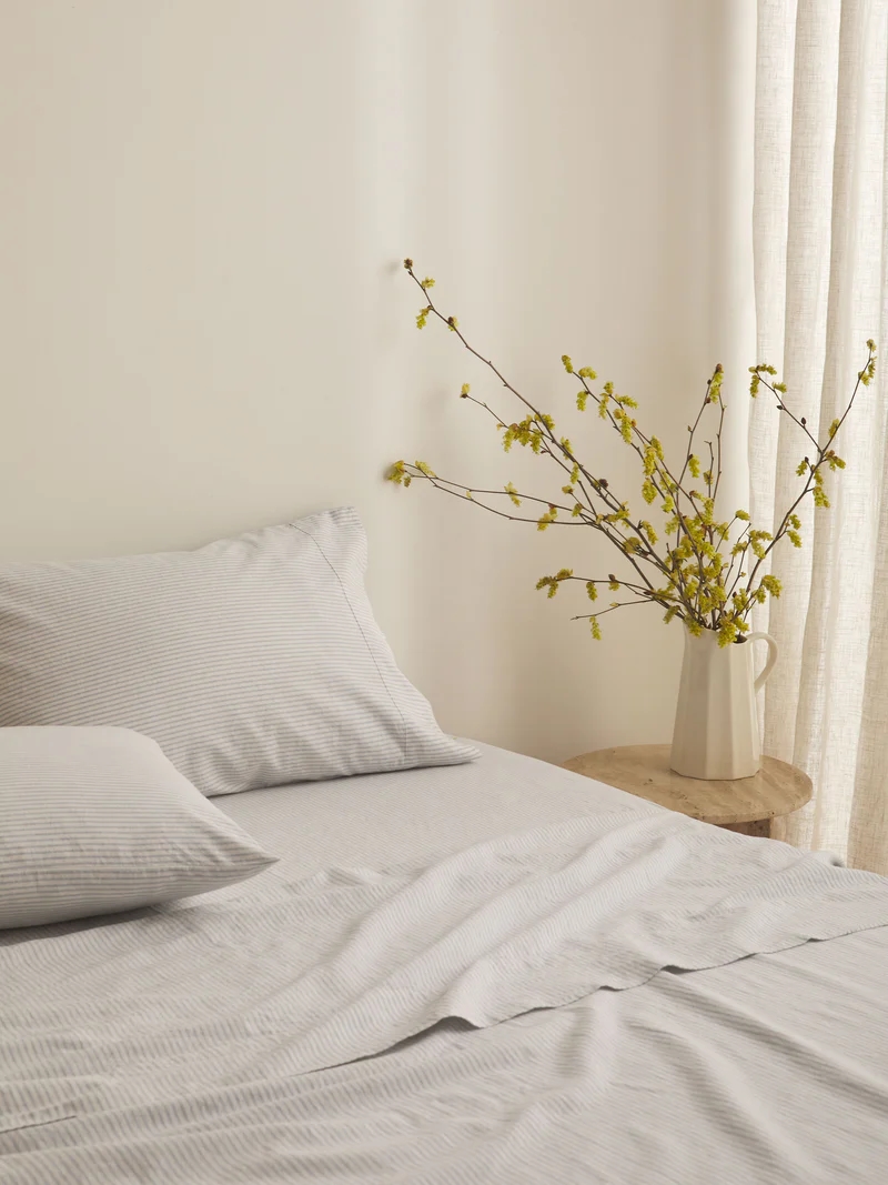 Celeste Linen / Cotton Sheet Set