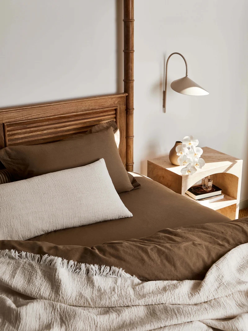 Avenue Linen / Cotton Duvet Cover Set