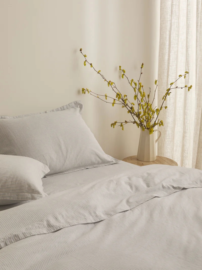 Celeste Linen / Cotton Duvet Cover Set