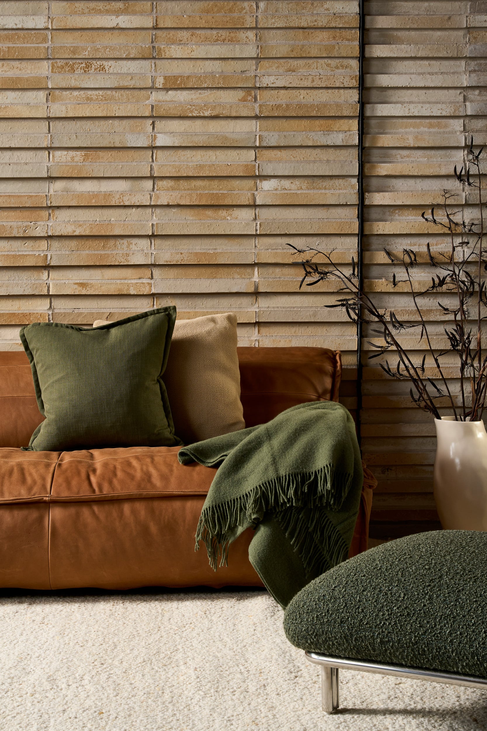 Homecrest 2 Seater Sofa - Butter Dark Coffee Leather - Floor Stock