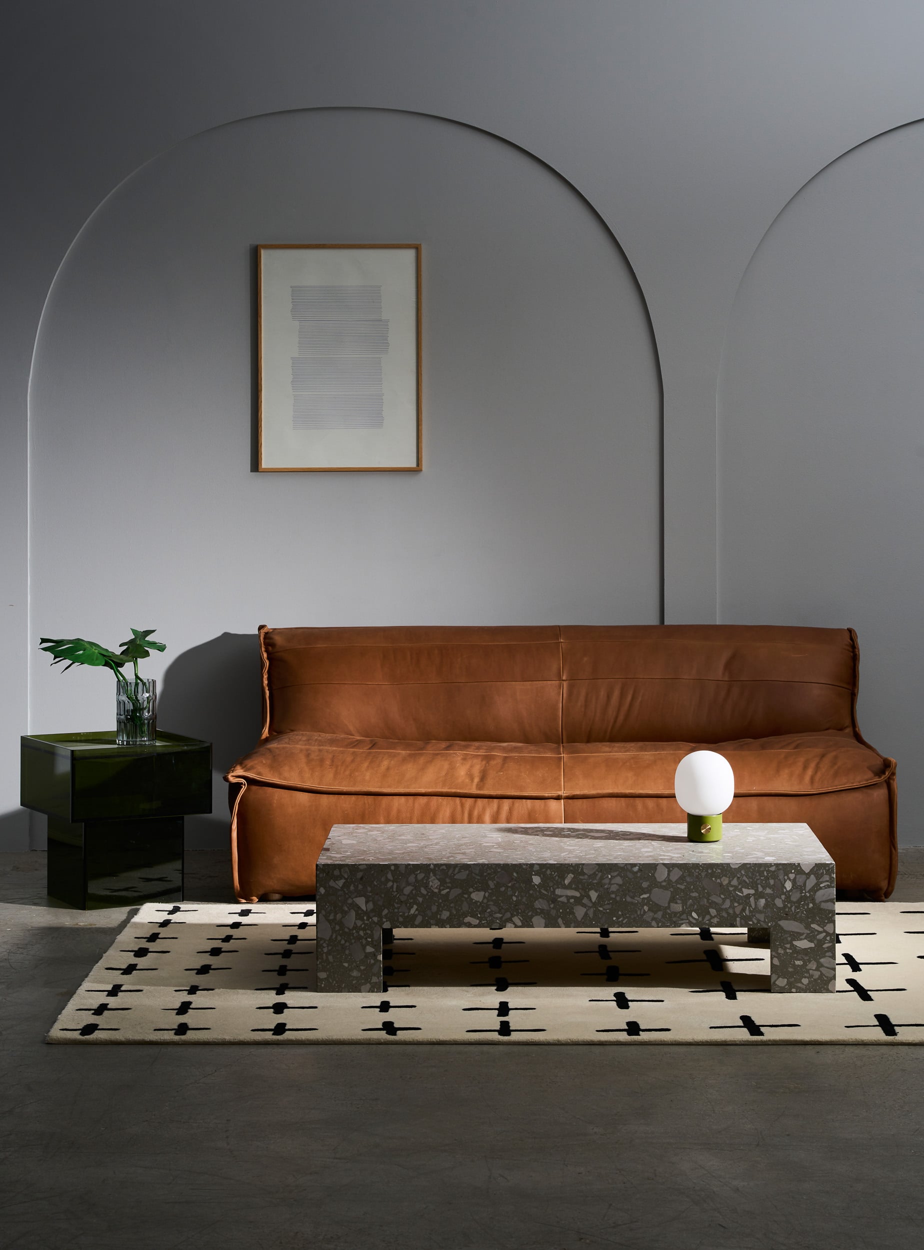 Homecrest 2 Seater Sofa - Butter Dark Coffee Leather - Floor Stock