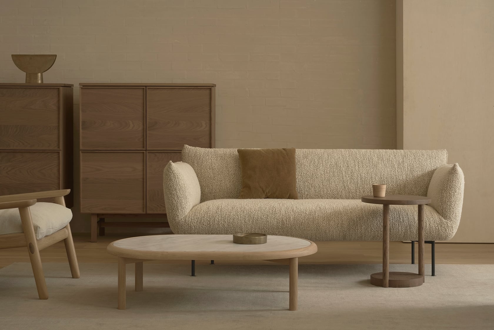 Kitsune 2 Seater Sofa - Duke Blue-Conte 2258 - Floor Stock