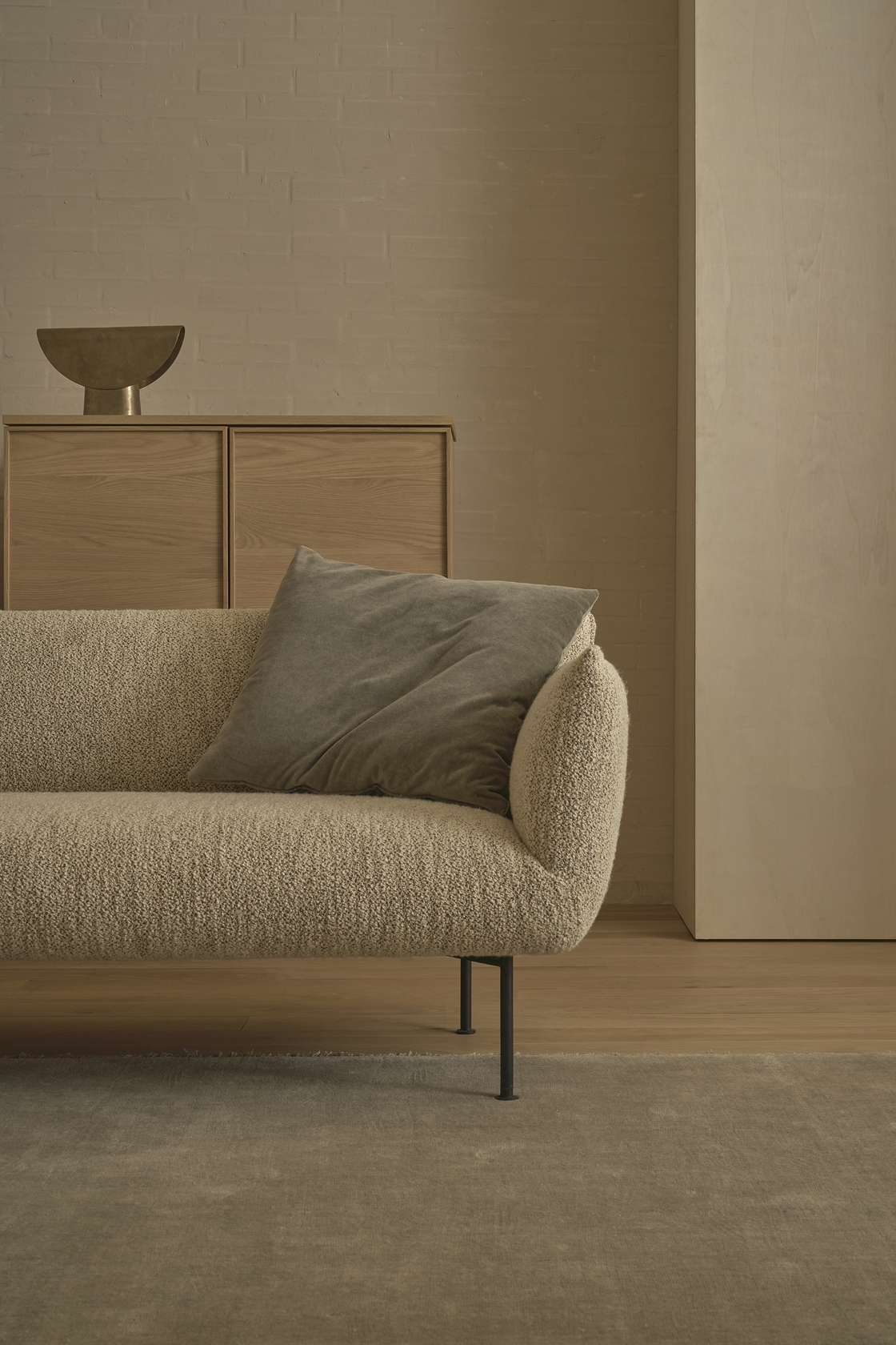 Kitsune 2 Seater Sofa - Duke Blue-Conte 2258 - Floor Stock
