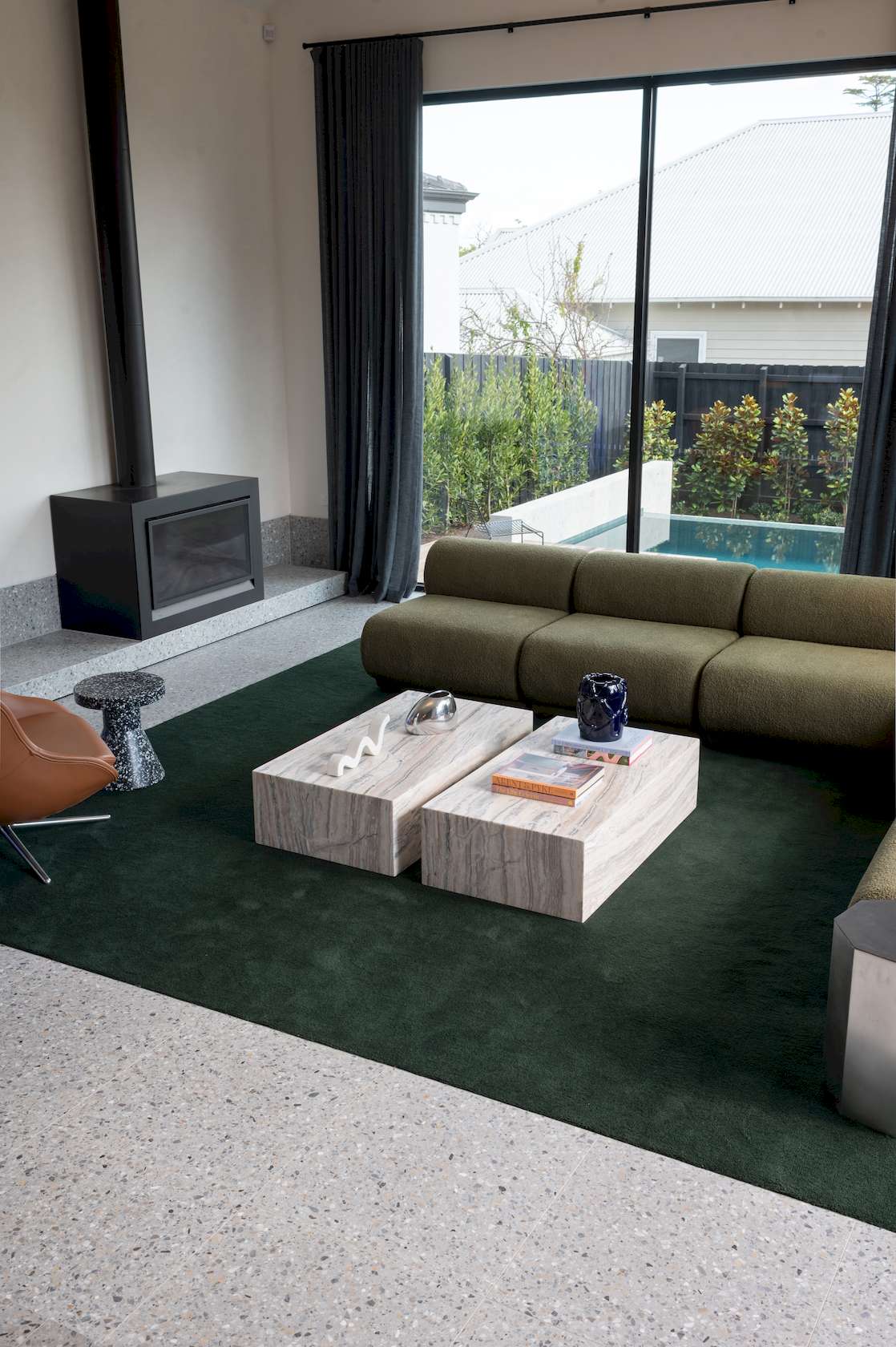 Rowen Modular Sofa - Corner - Wade Olive - Floor Stock